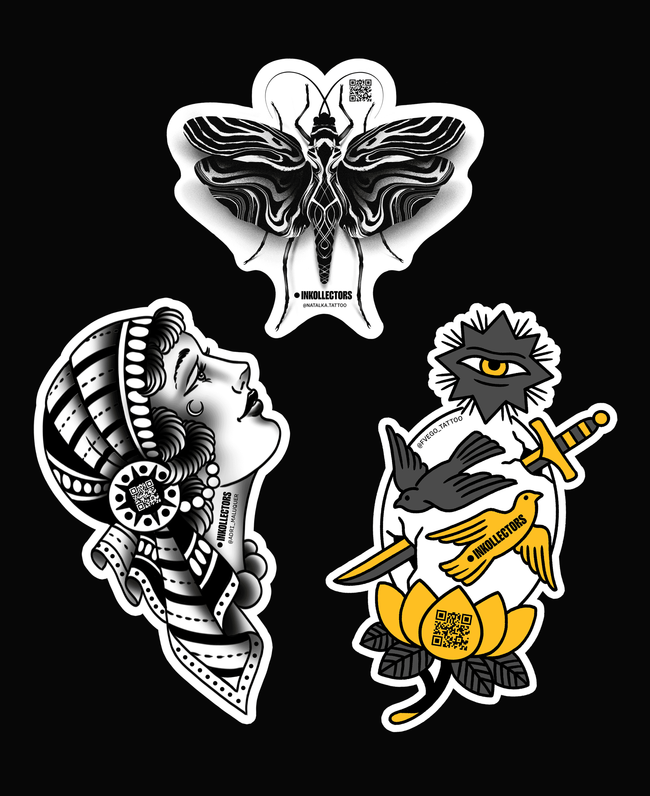 INKOLLECTORS activation stickers for ETH Barcelona.