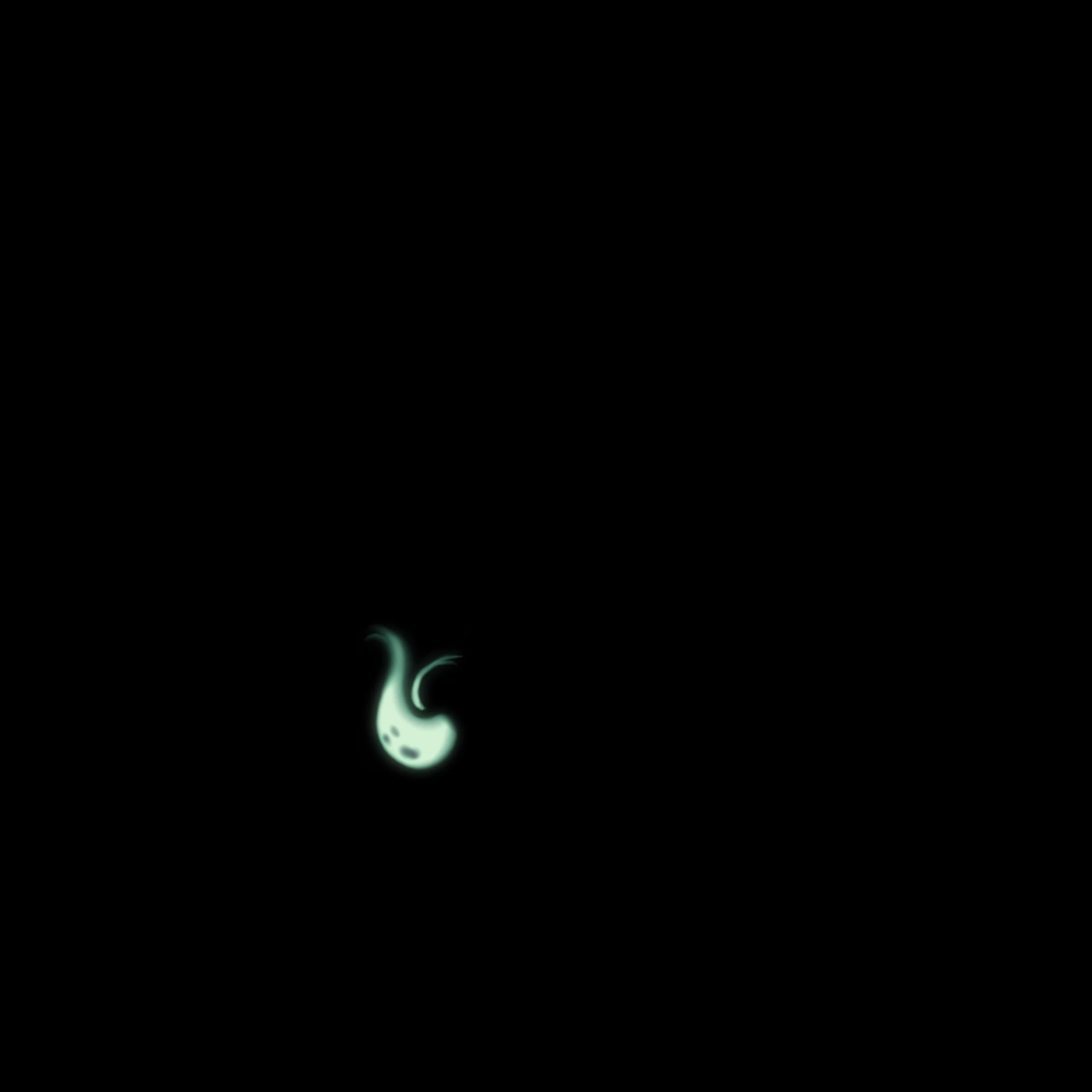 6. Frame of a hand-drawn ghost animation
