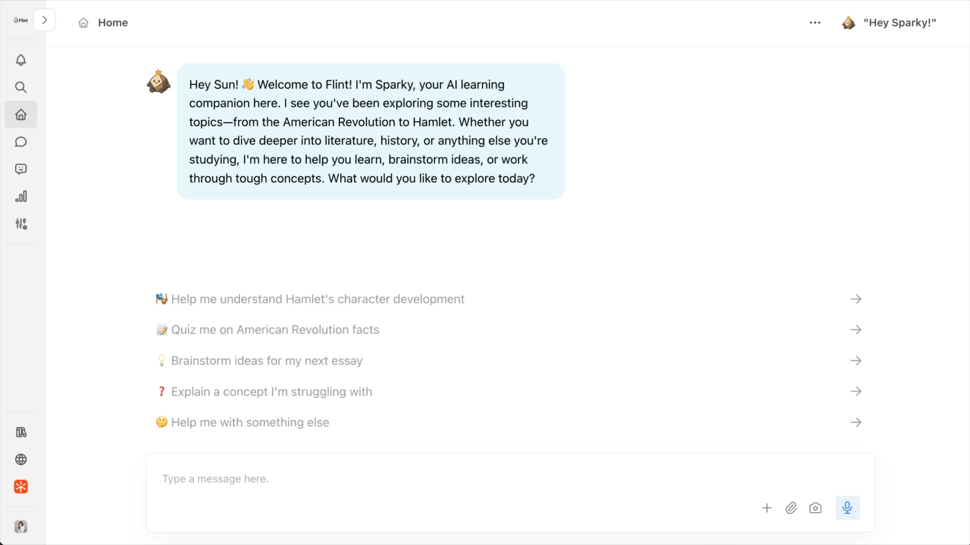 updated personalized home page 