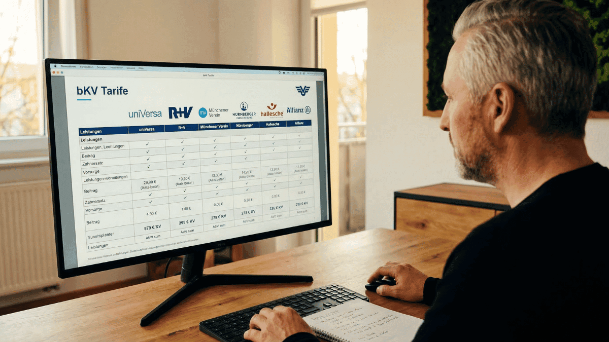 Hannes Weindorf Vergleich am PC die bKV Anbieter 2026