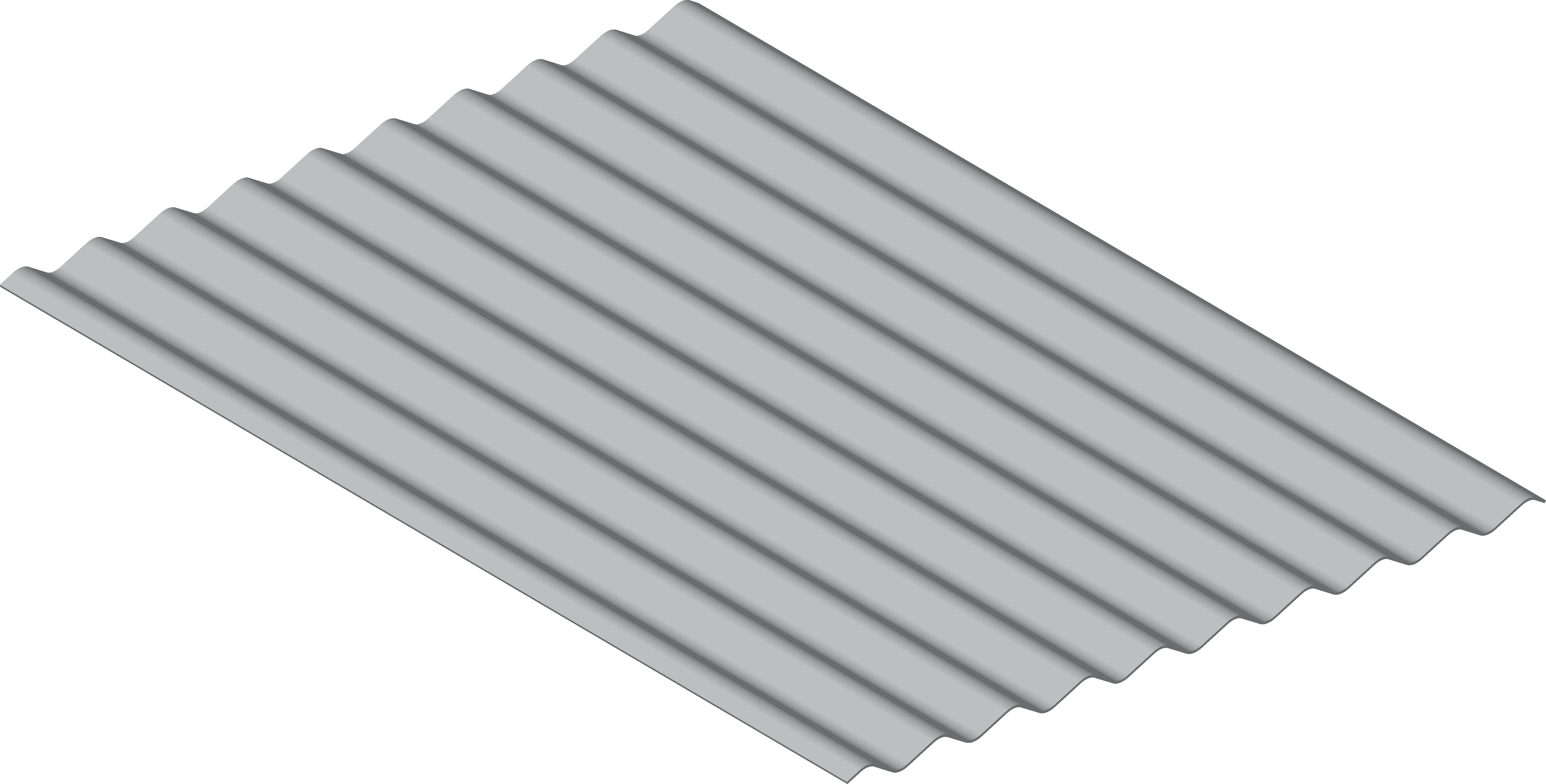 Metal Sales 2.5-inch corrugated roof panel rendering.