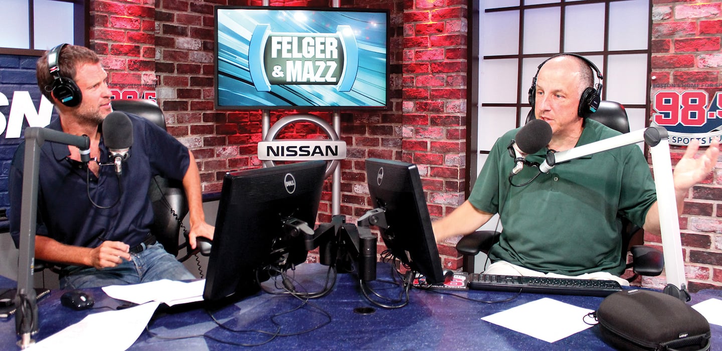 Mike Felger and Tony Massarotti in 2017.