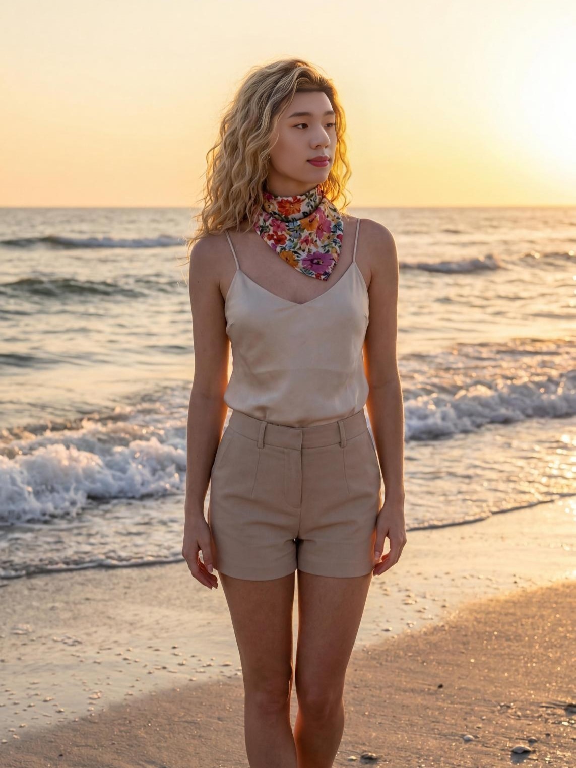 yearbook girl portrait before face swap