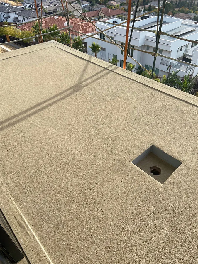 Urethane Pedestrian Deck Base Coat with Sand 1