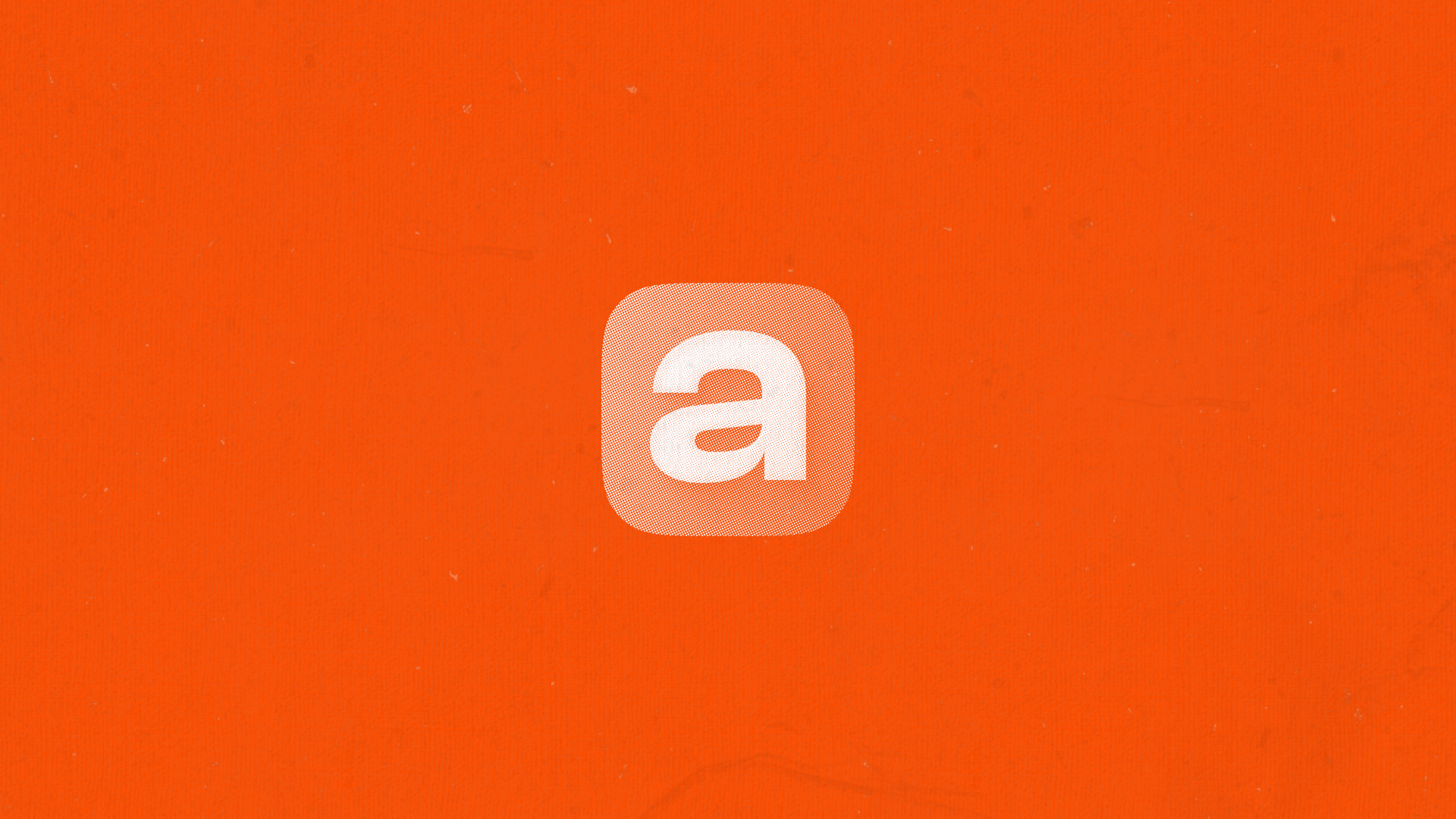 Askiva Logo Halftone on Orange Background