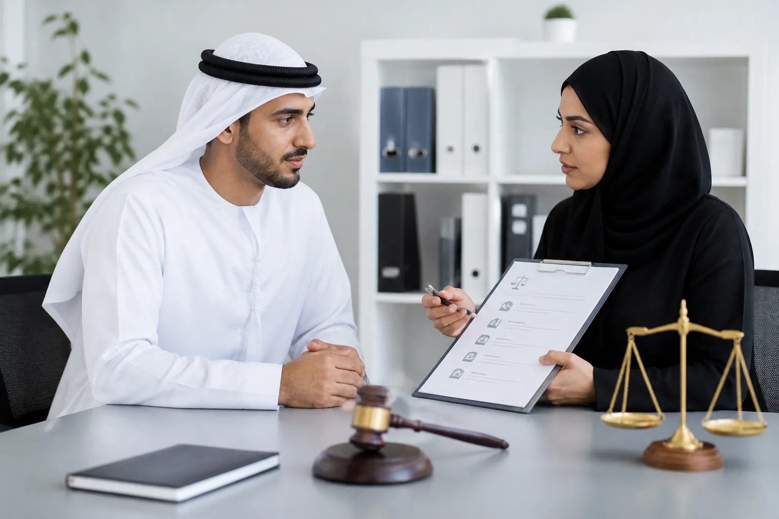 Know Your Labour Rights in the UAE beside an HR dashboard with an employee list