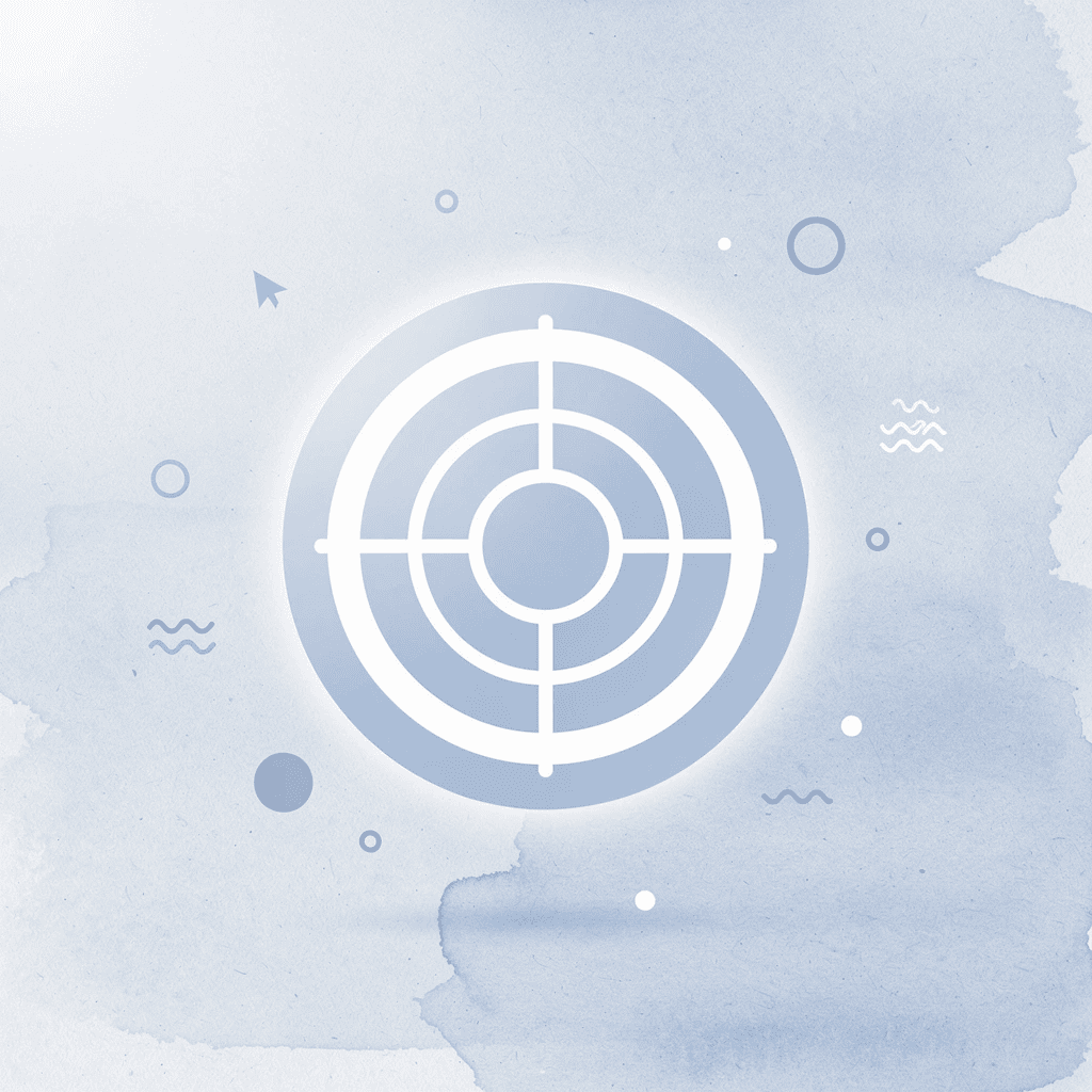 Target icon representing focused approach for swing traders