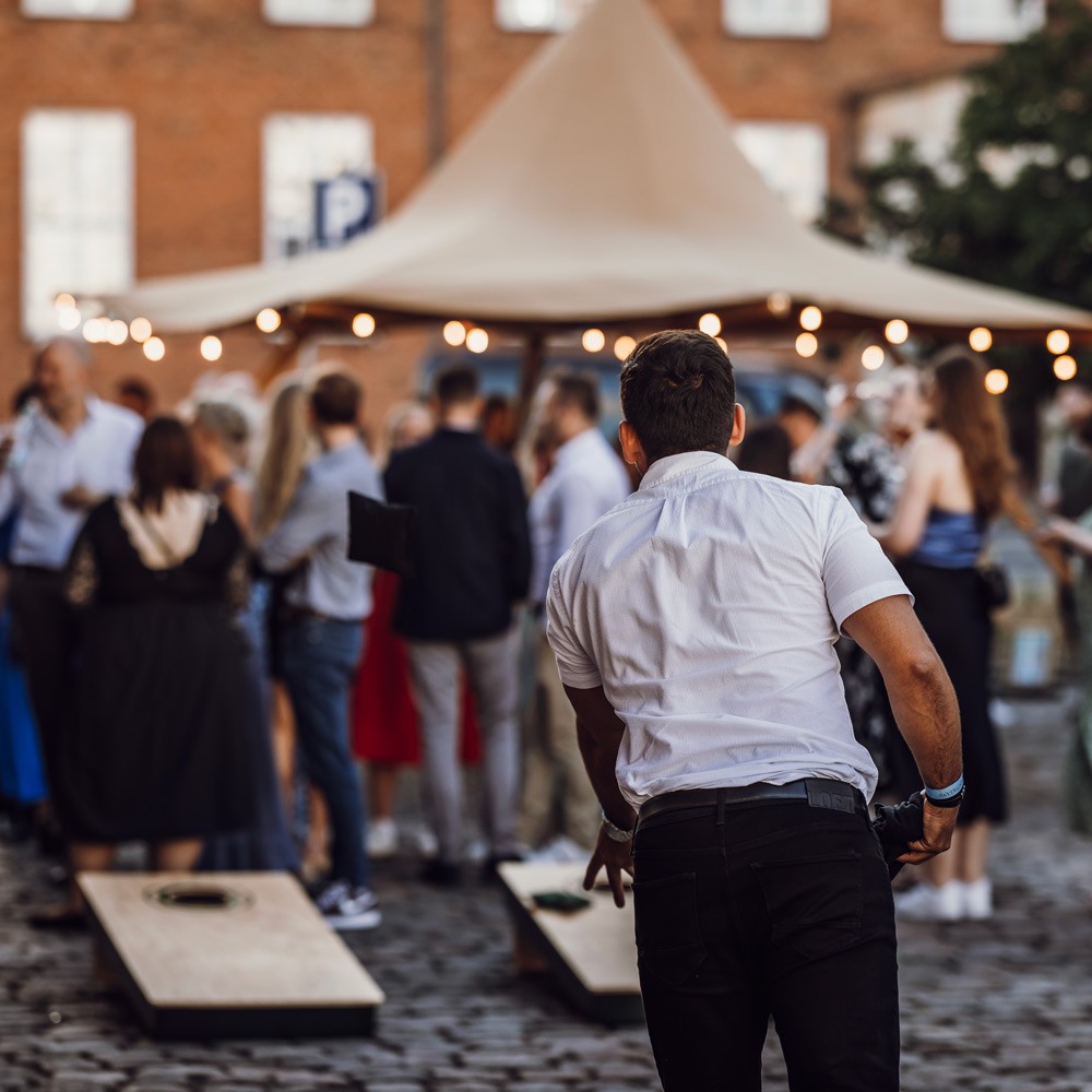 Athlete winning a race