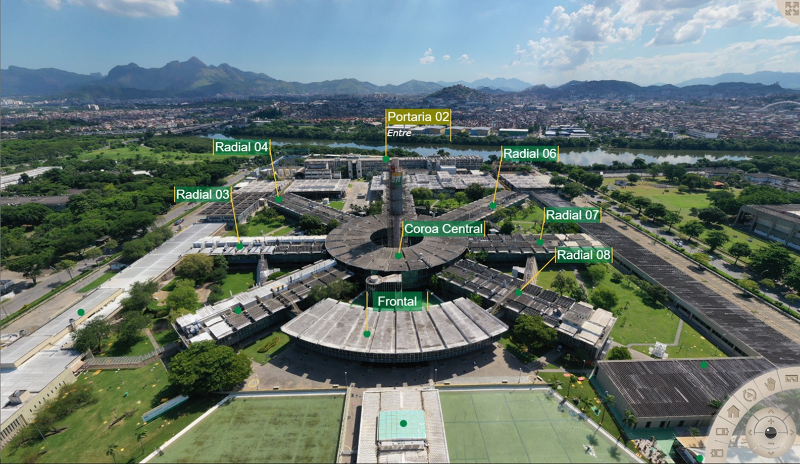 Vista aerea da cidade de maricá - Rio de Janeiro