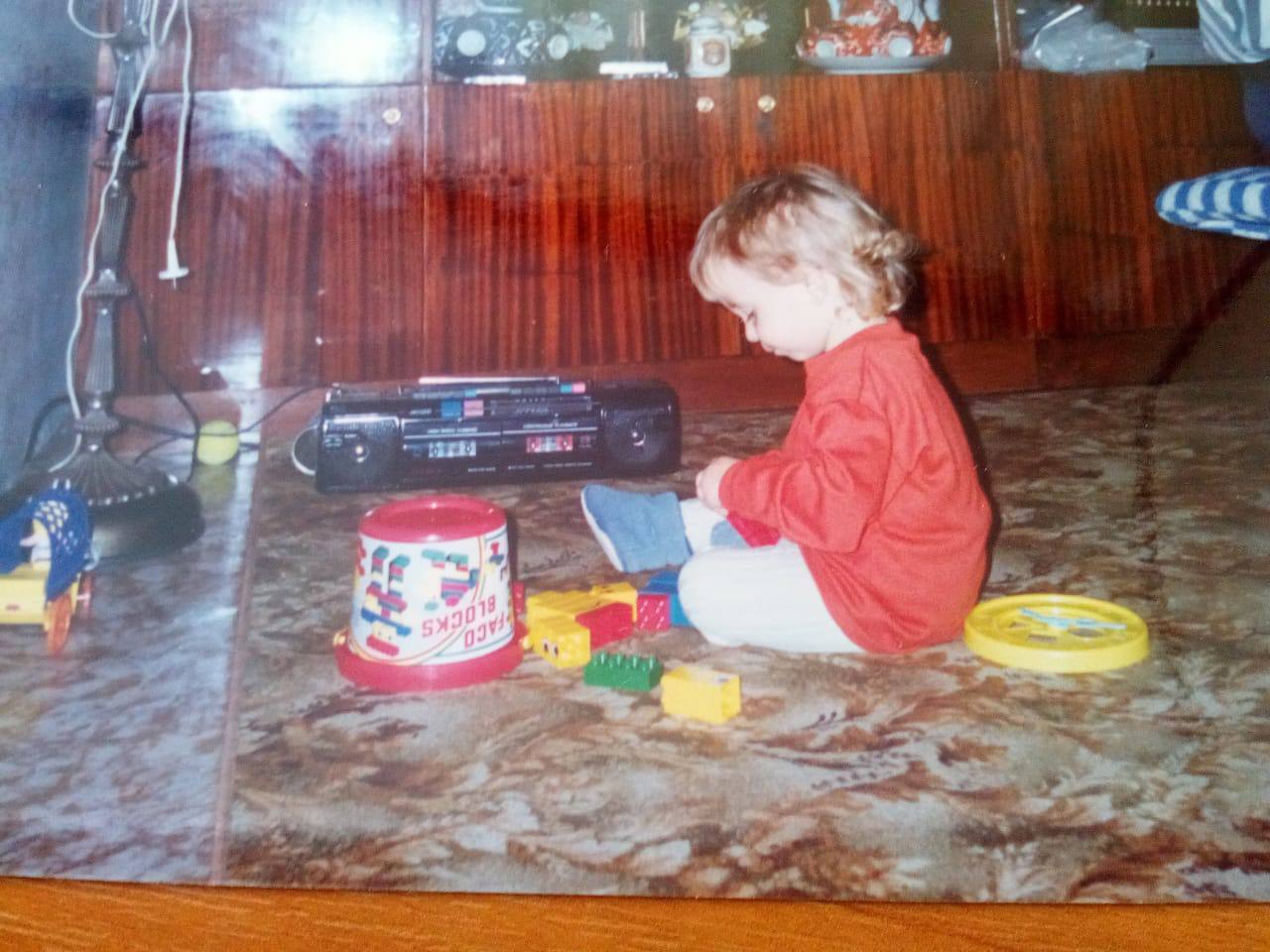 Vintage Car Under Palm Trees