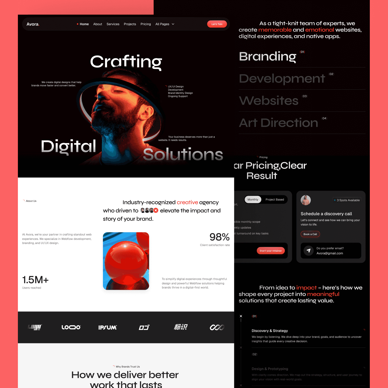framer creative agency template