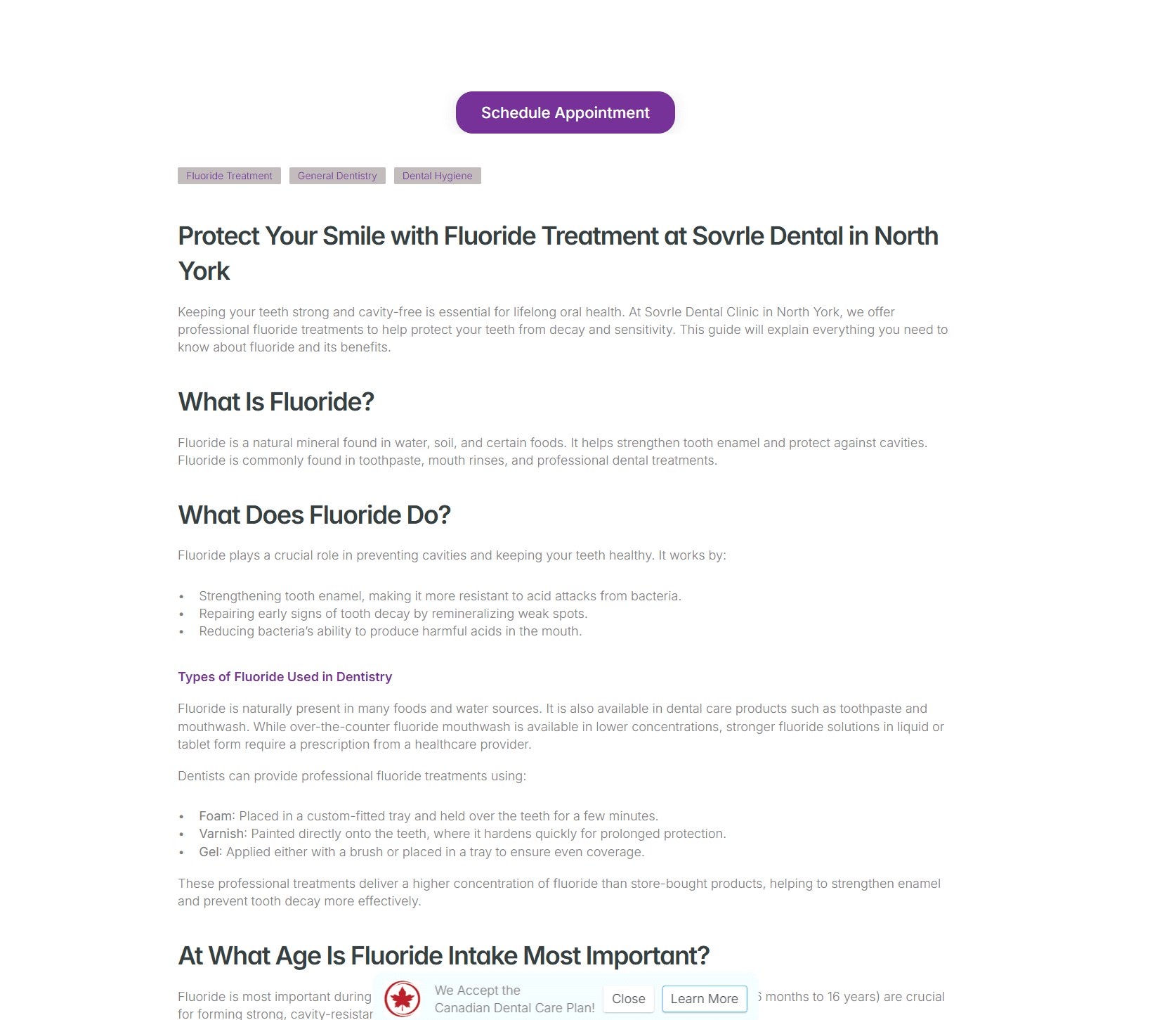 Sovrle Dental Patient Content