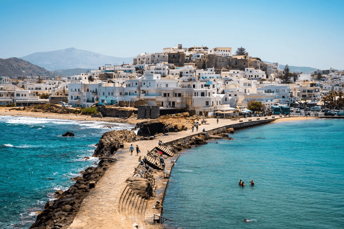 Greece village and sea