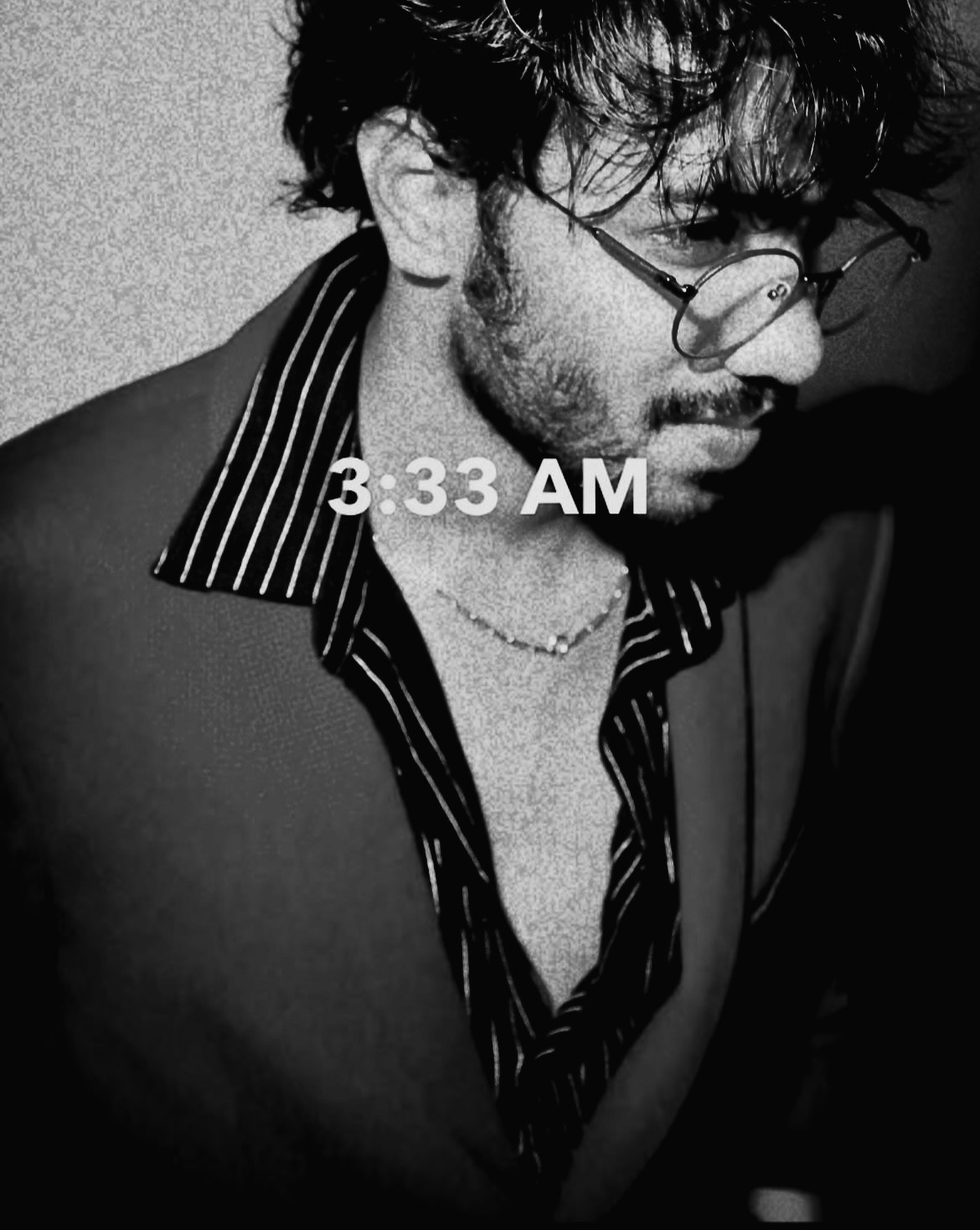 3D face with painting and flower