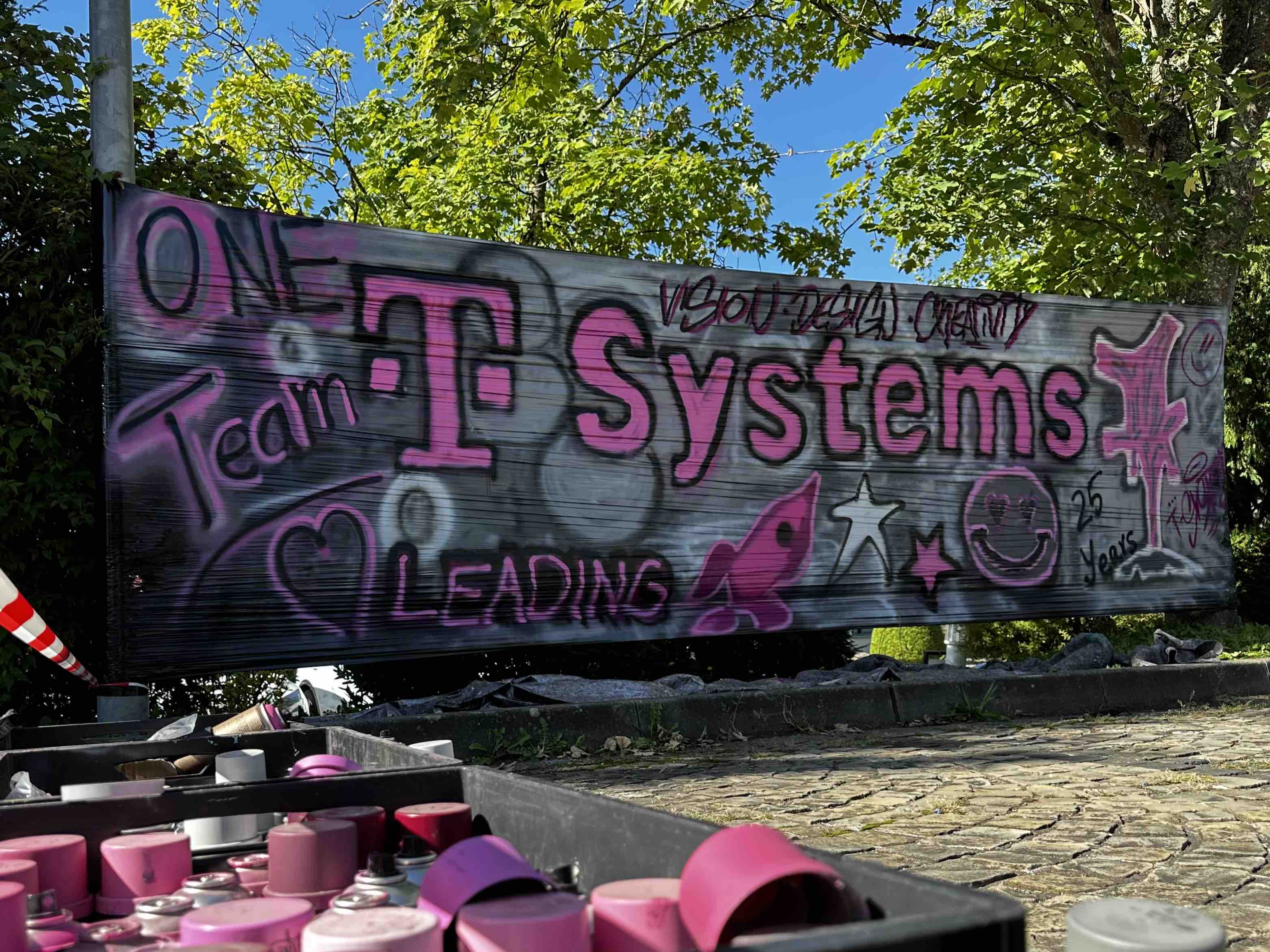 Graffiti-Workshop für T-Systems Mitarbeiter