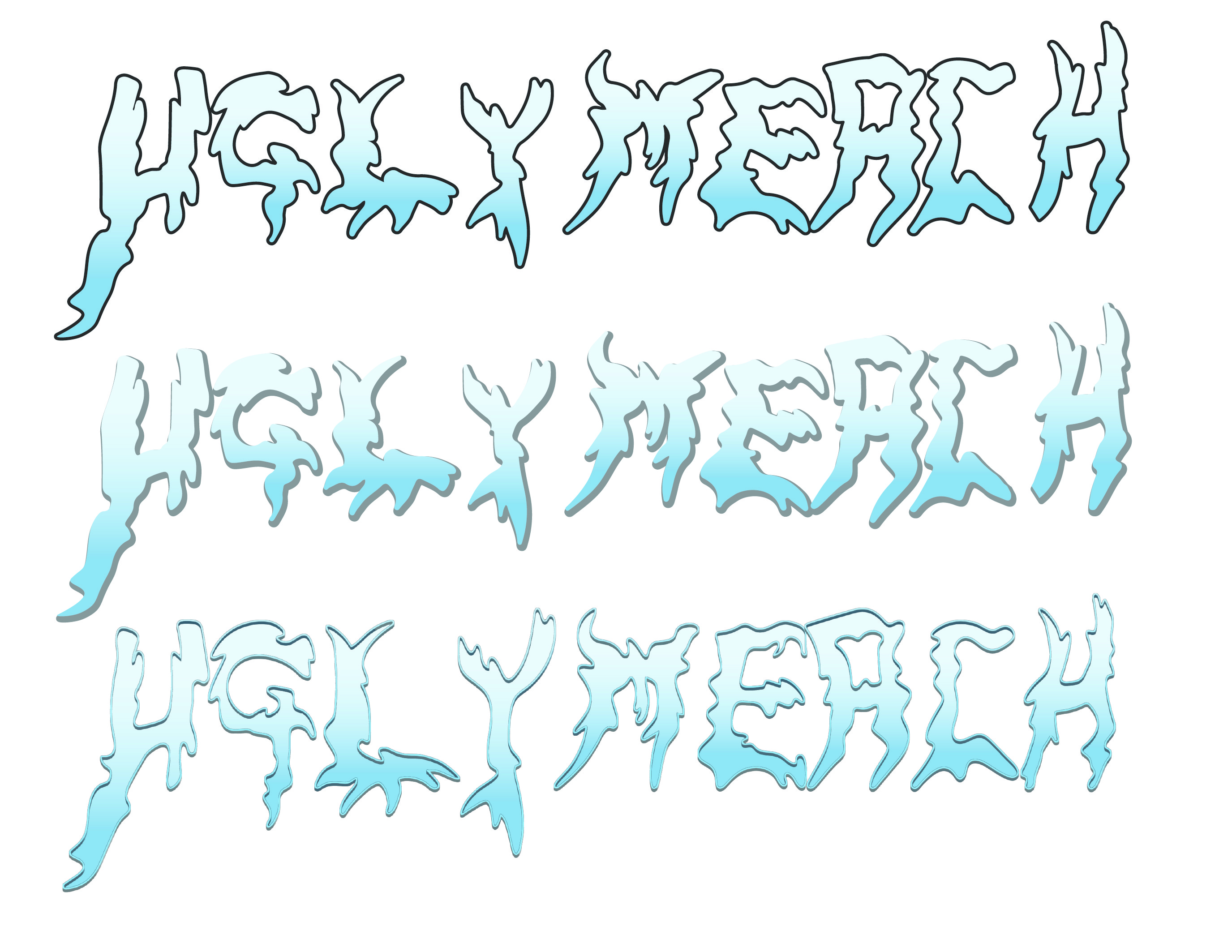 Ugly Merch logo variación