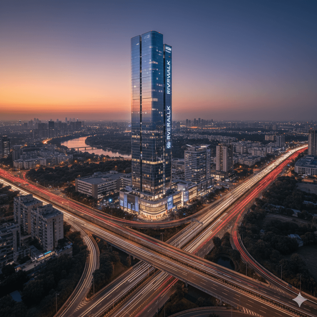 Landmark M3M commercial tower at Noida Expressway, Sector 94.