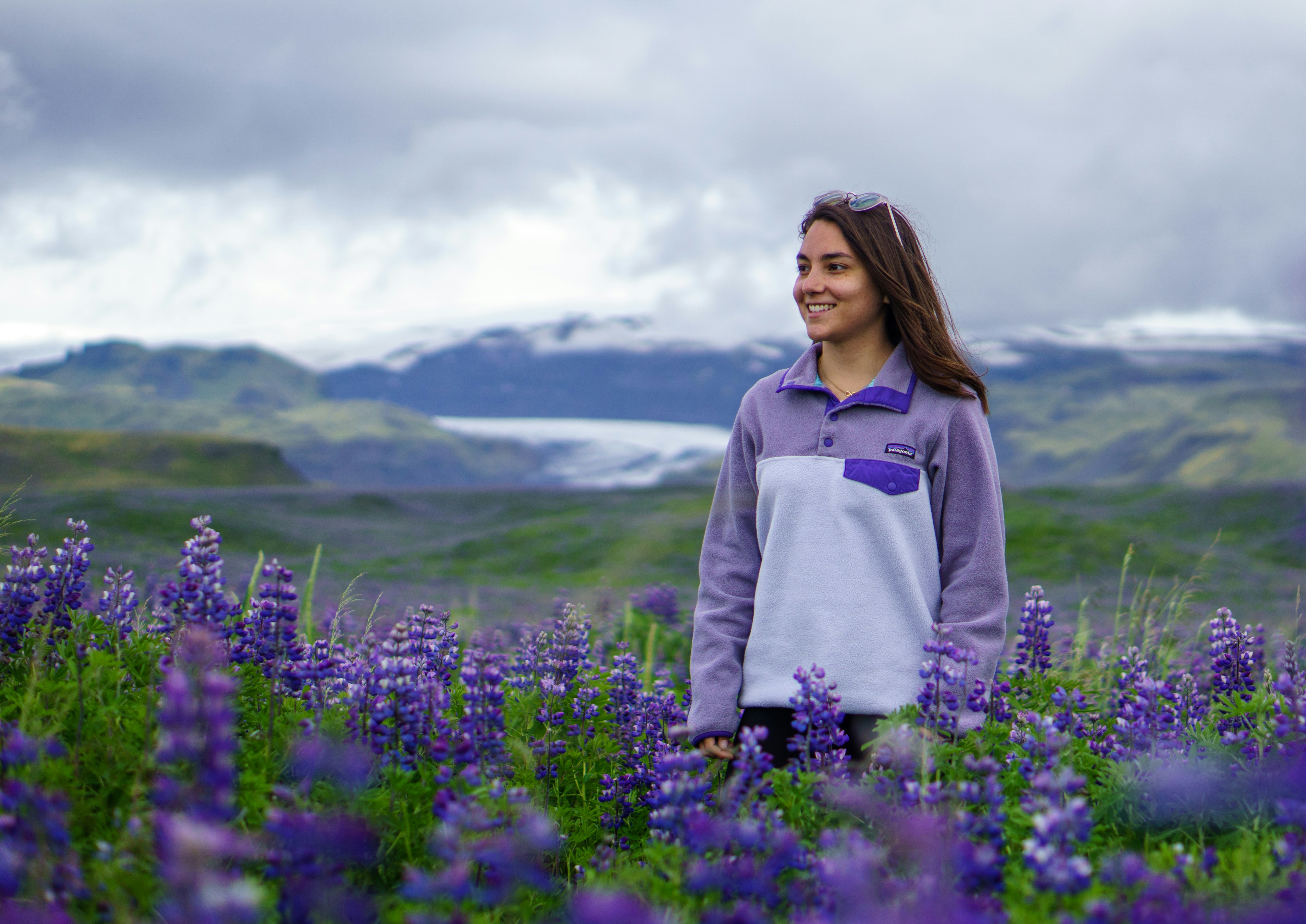 woman standing in field - Clear Spring Color Analysis