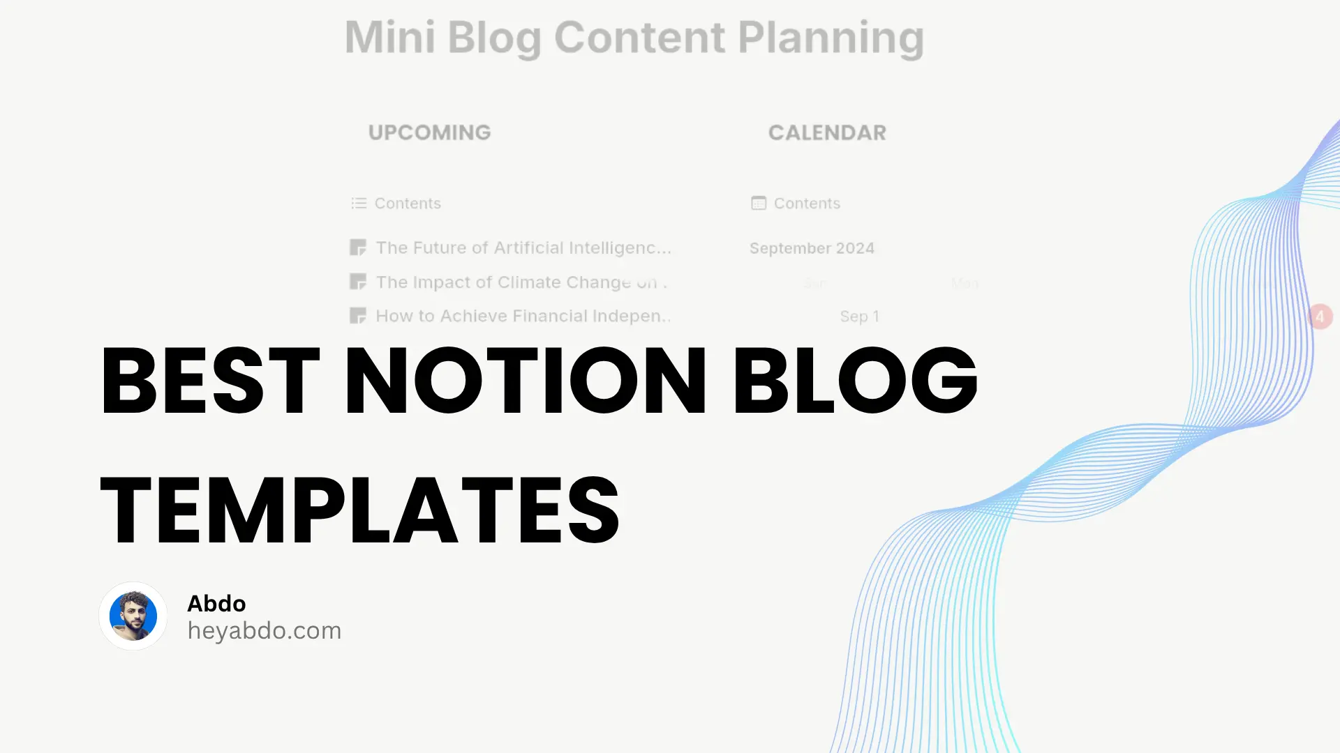 Notion Blog Templates