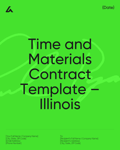 Time and Materials Contract Template – Illinois