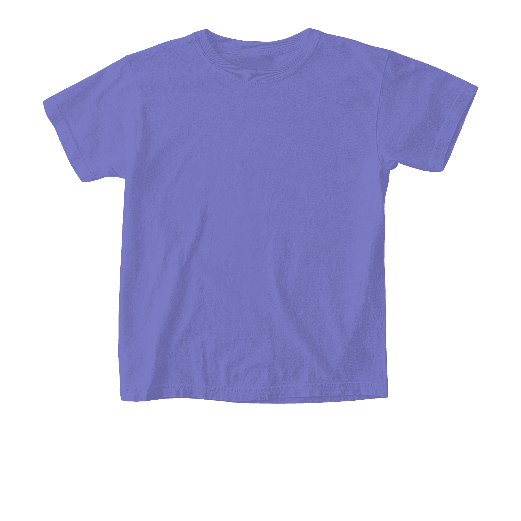 Purple short-sleeved t-shirt