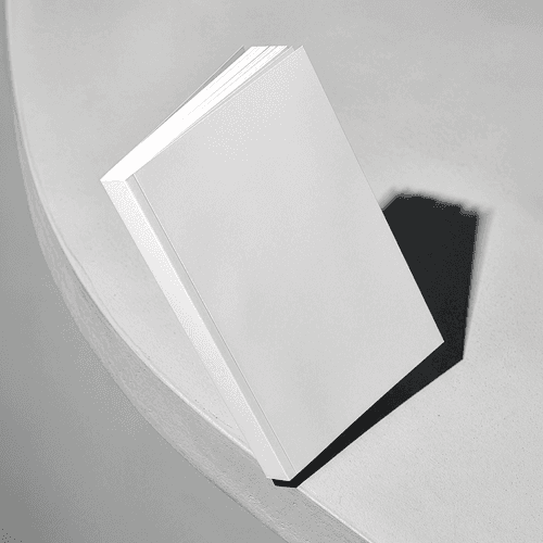 Softcover Book Mockup on Concrete Surface