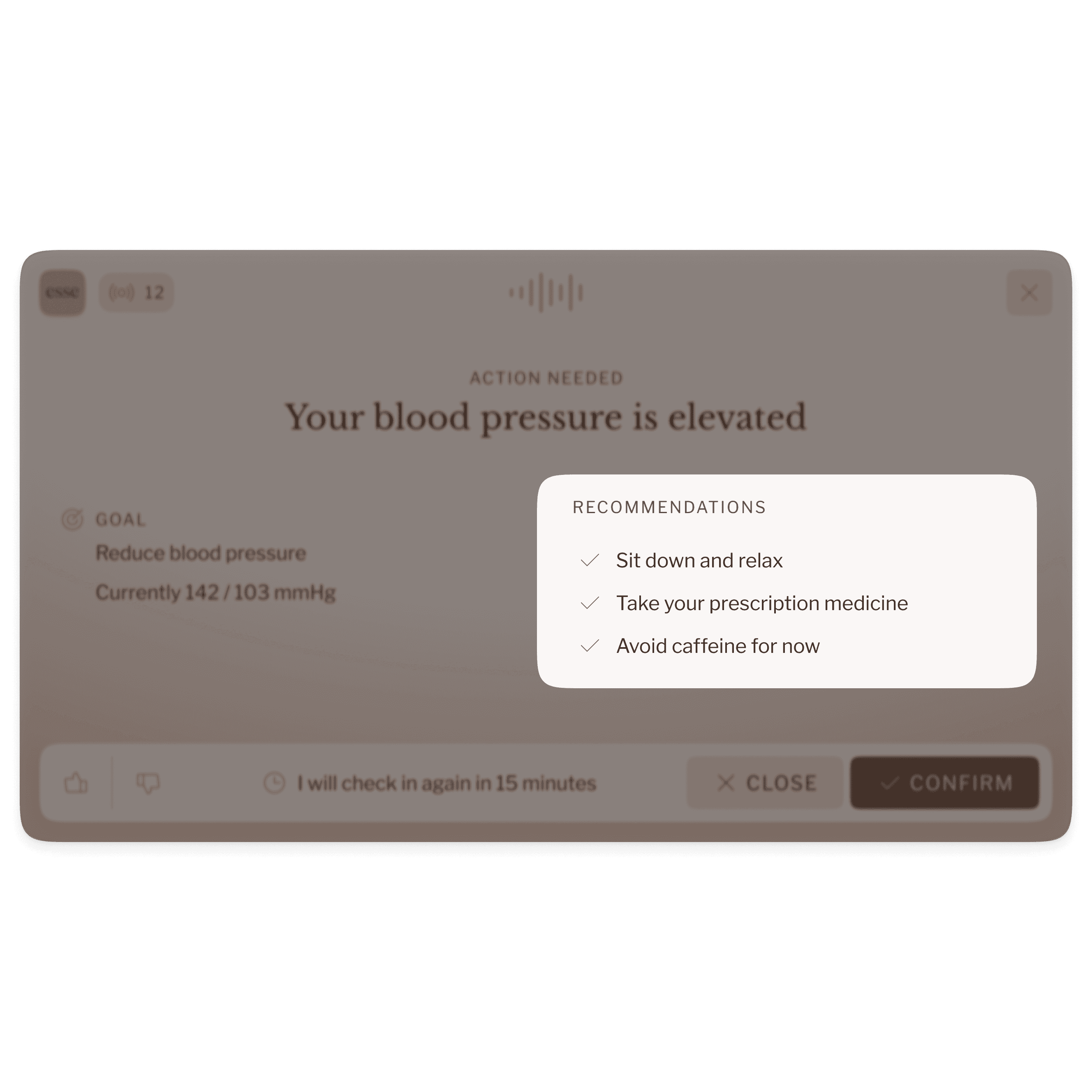 A screenshot showing the previous interface of a teleconsultation app, emphasizing a queue-based system and highlighting various interface problems such as a disorganized hierarchy and excessive prominence of rarely used features.