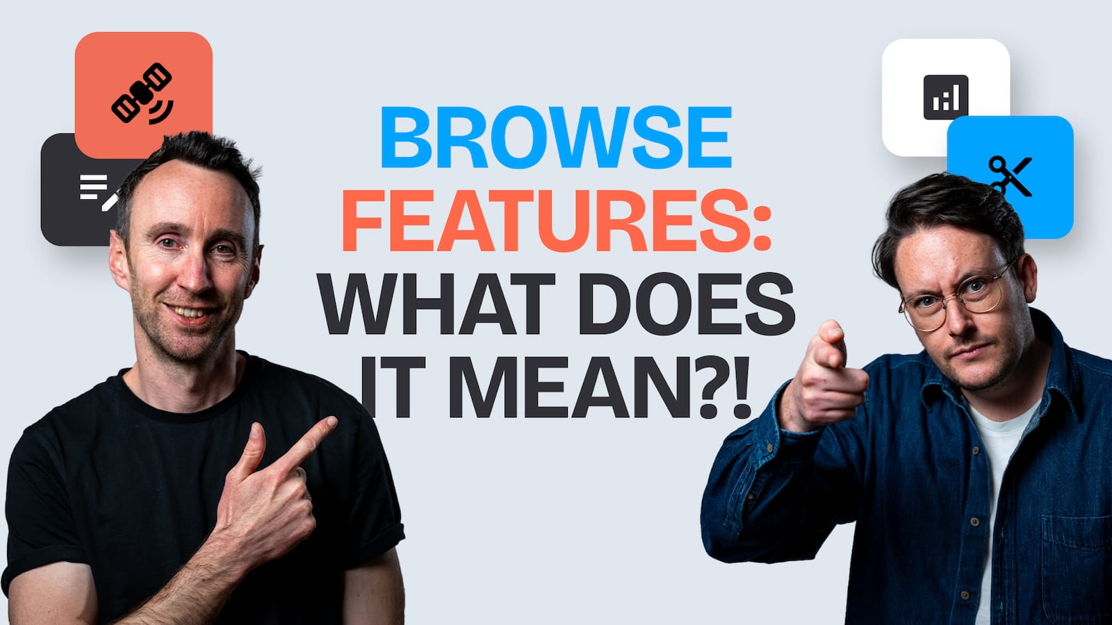 What does browse features on YouTube mean?