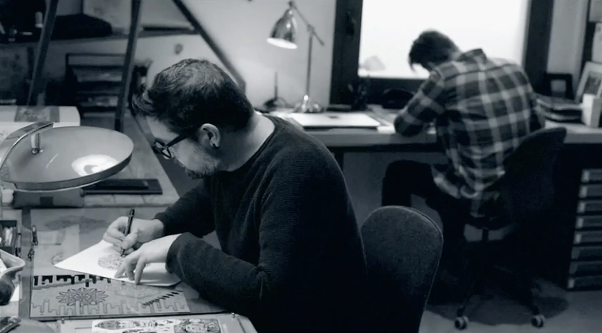 Julien et Alex de Grinoir dessinent