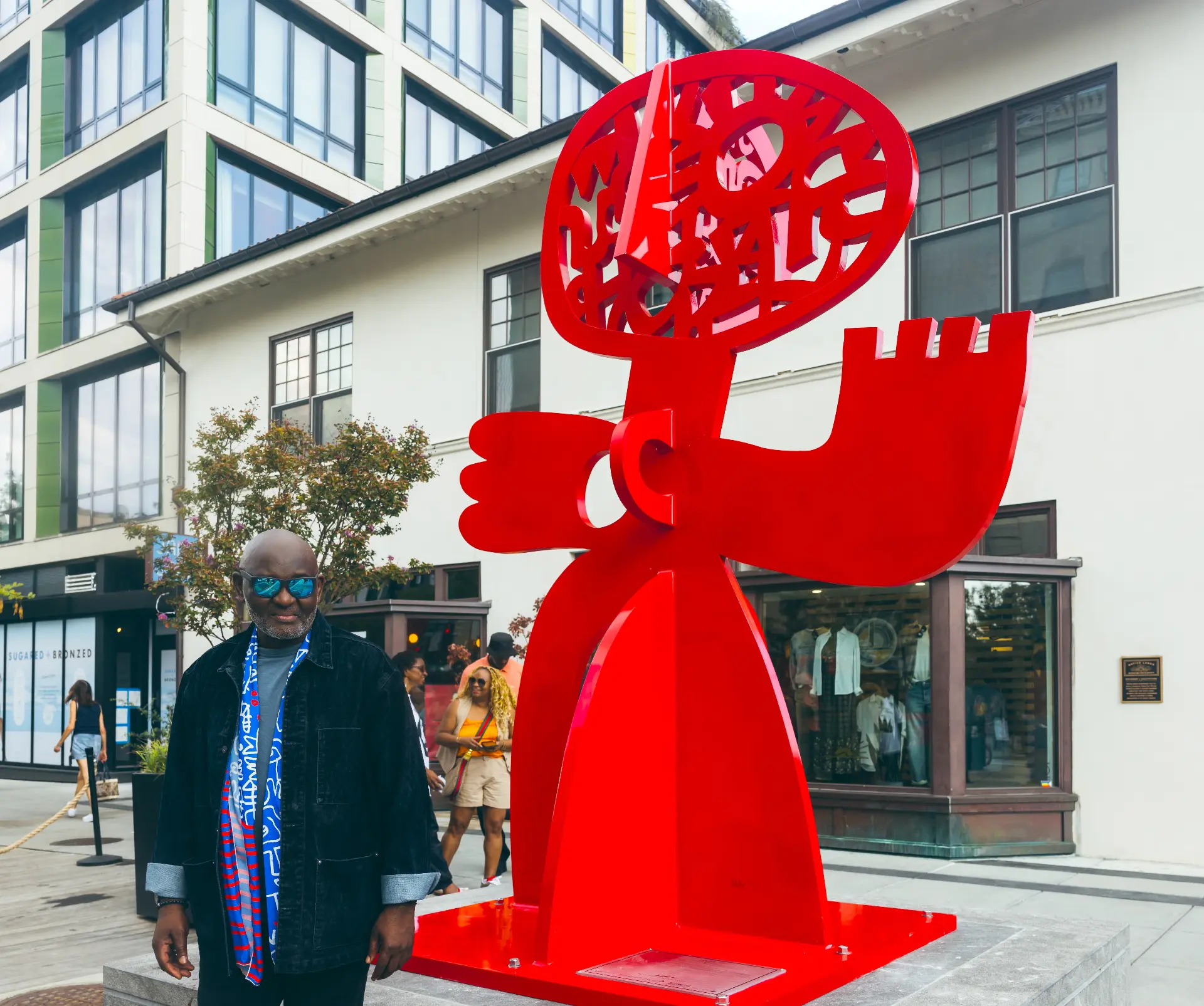 Dancer, c2025 ,Height  !0ft x 5 feet, painted Aluminium