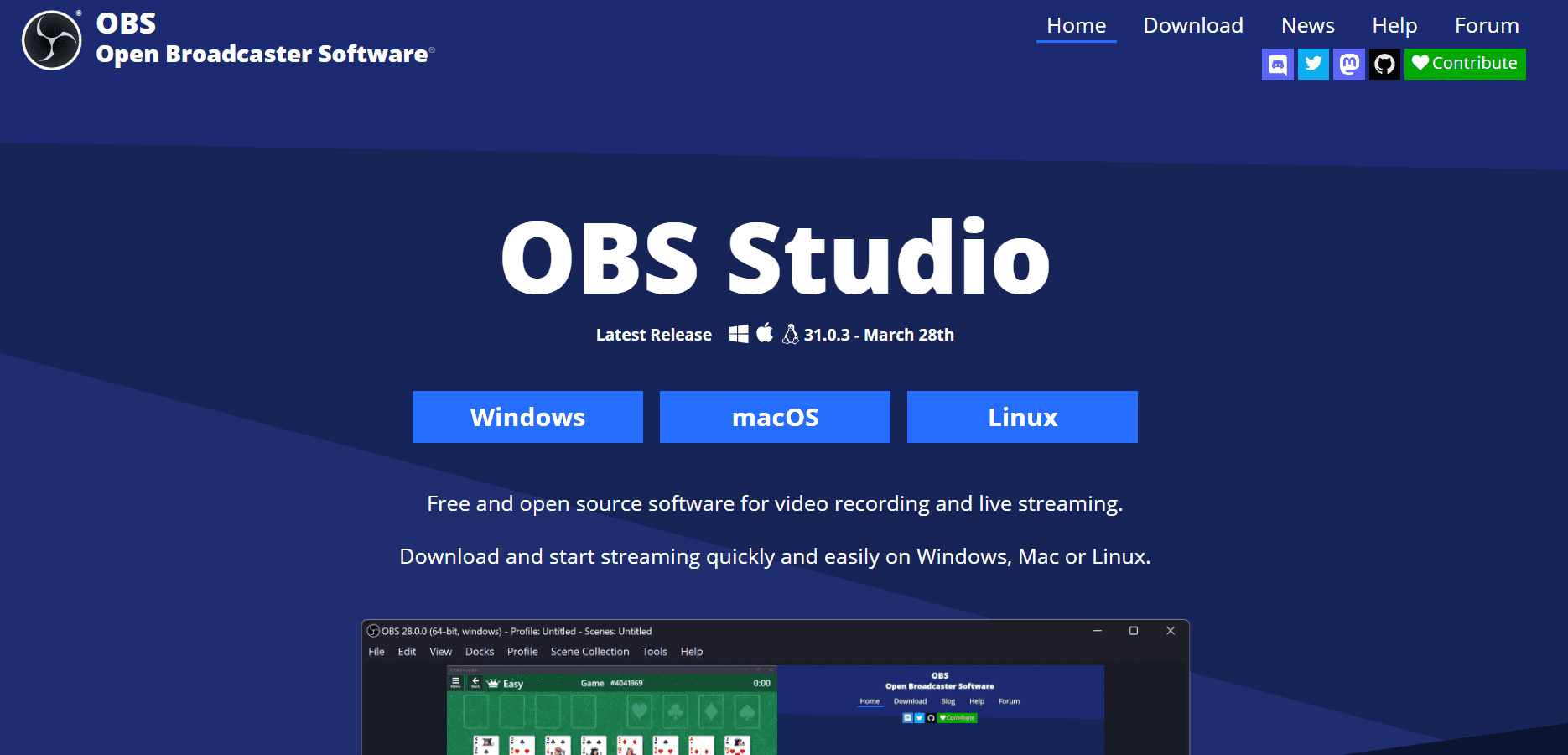 OBS - screen studio alternative