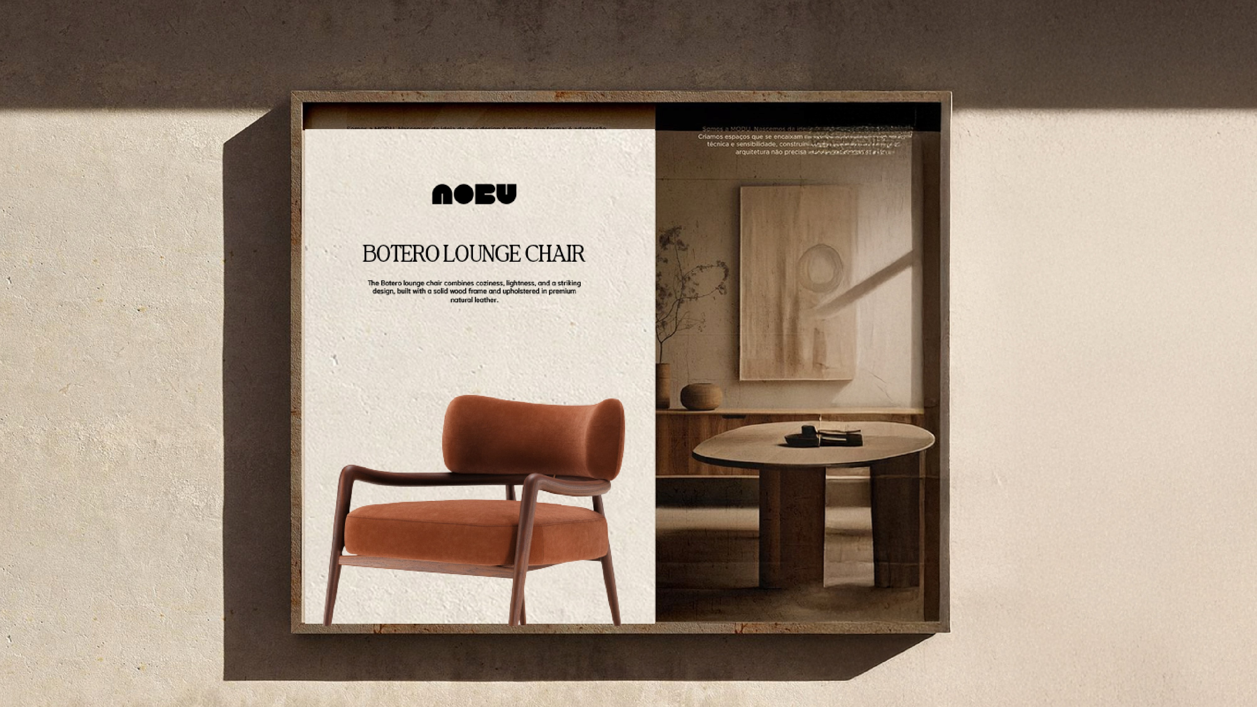 Nobu Studio is a branding project for a furniture store specializing in chairs.