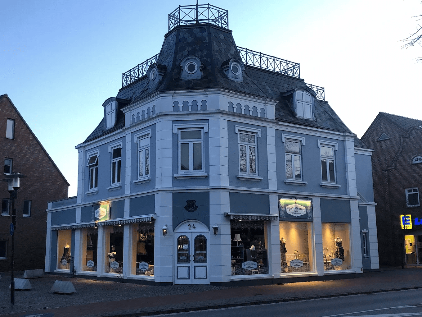 Gebäude des Vintagehimmels