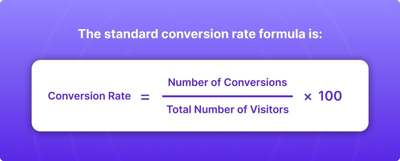 Conversion Rate Formula