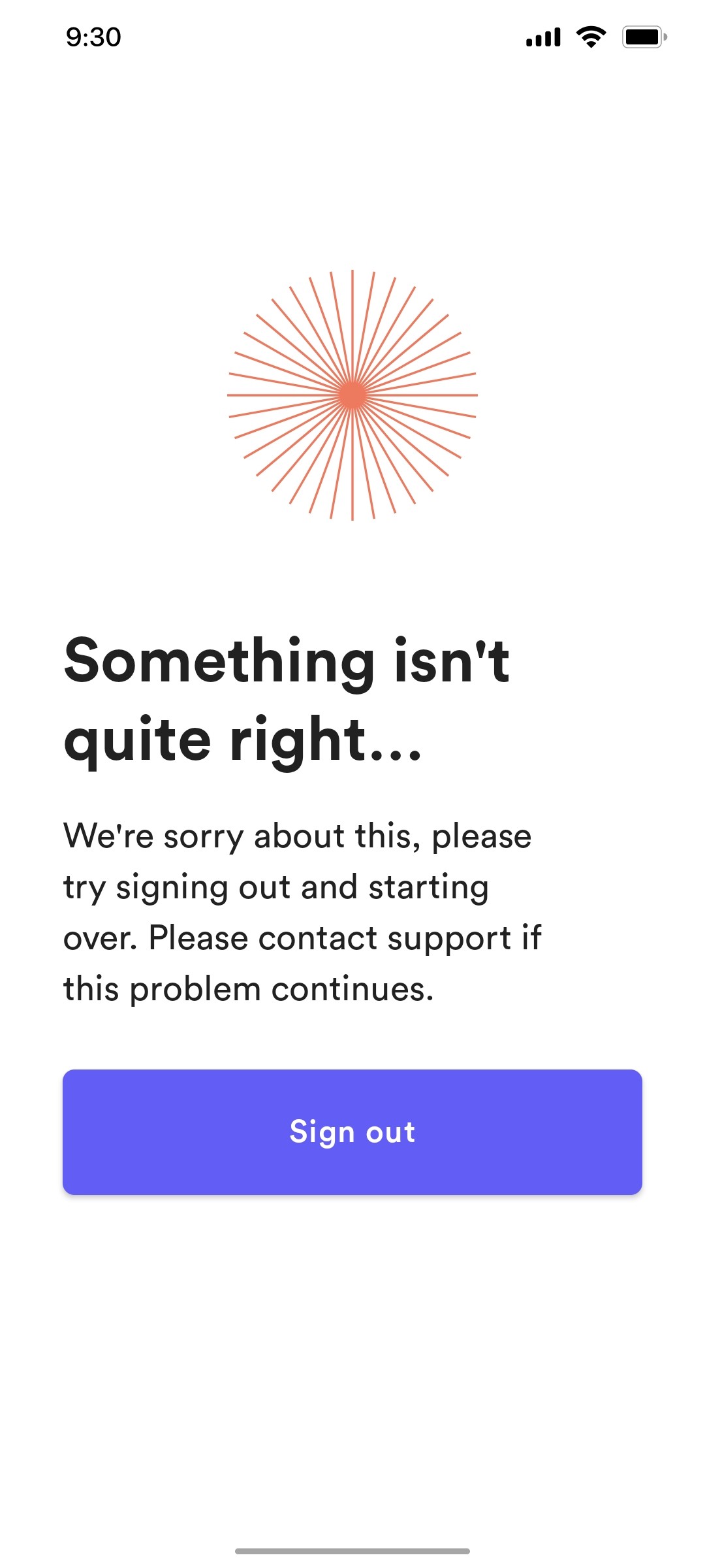 loom Somthing went wrong screen