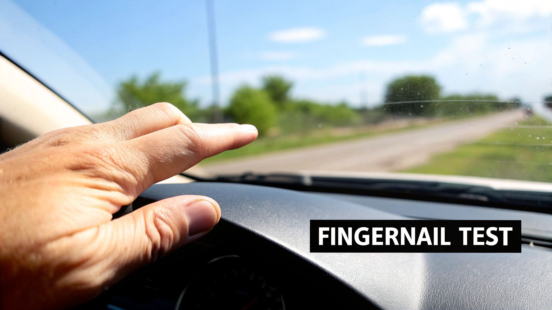 A collection of tools for windshield scratch removal laid out neatly.