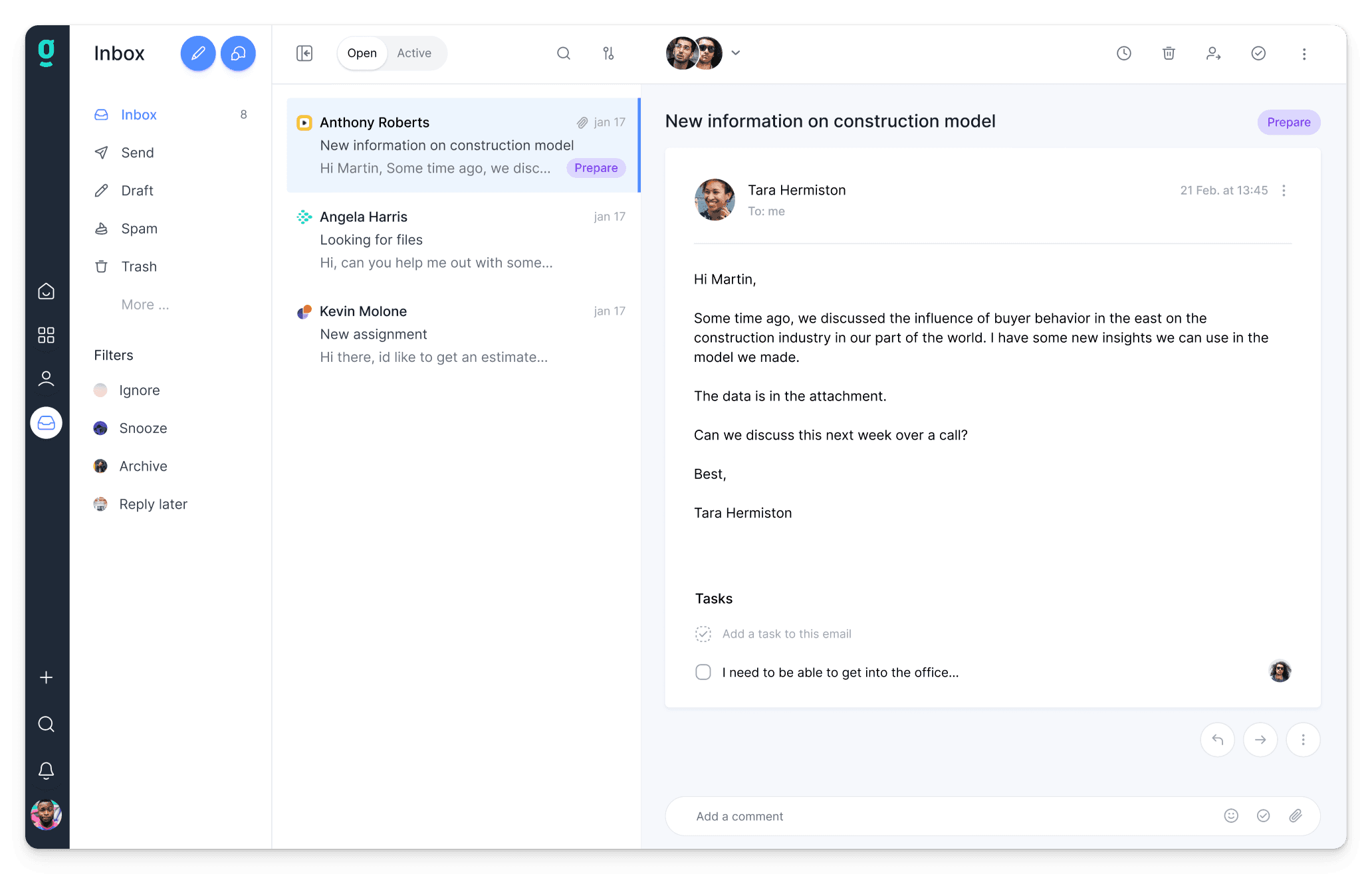 RogerRoger email interface