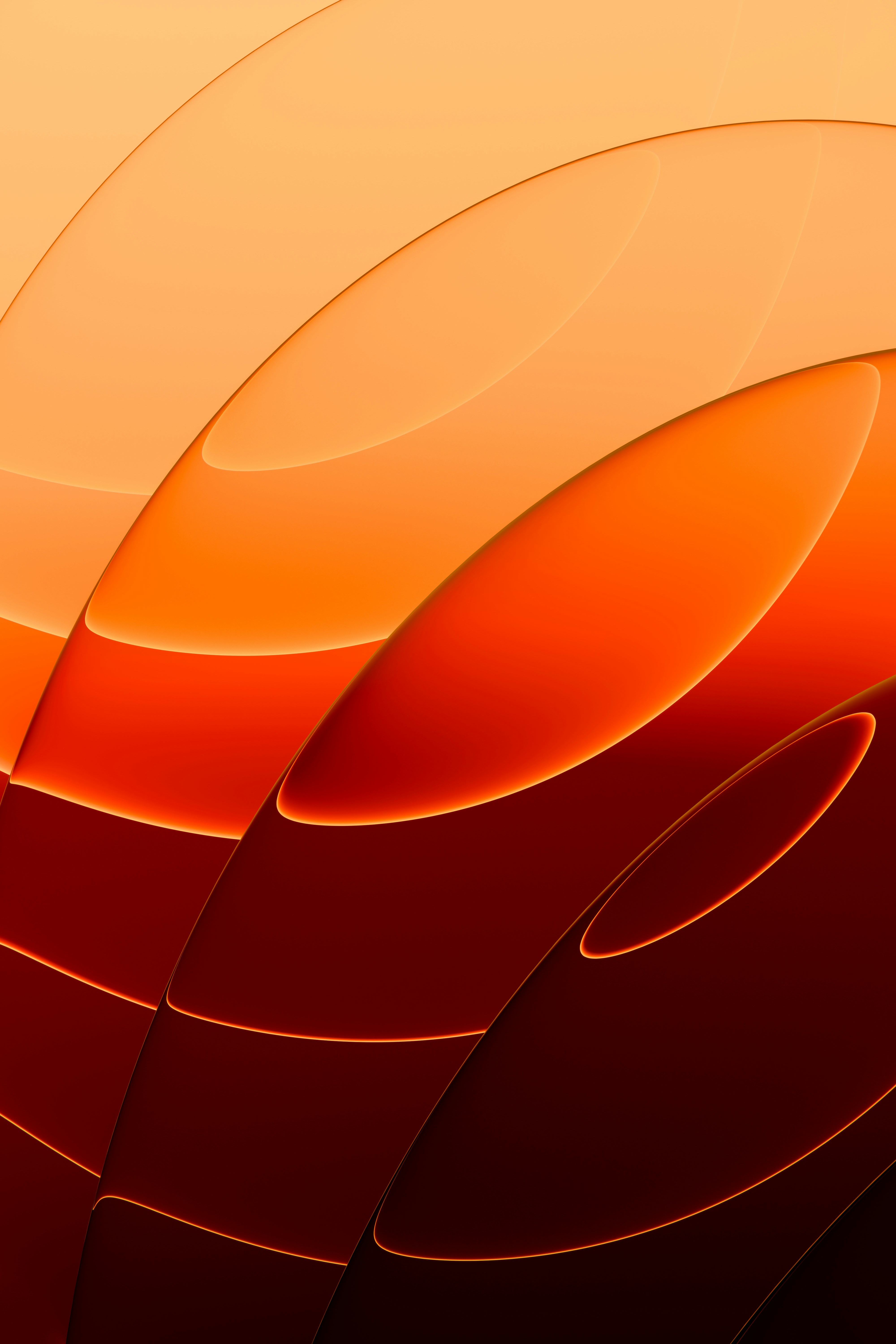 Abstract warm gradient with curved lines