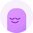 Smiling abstract character