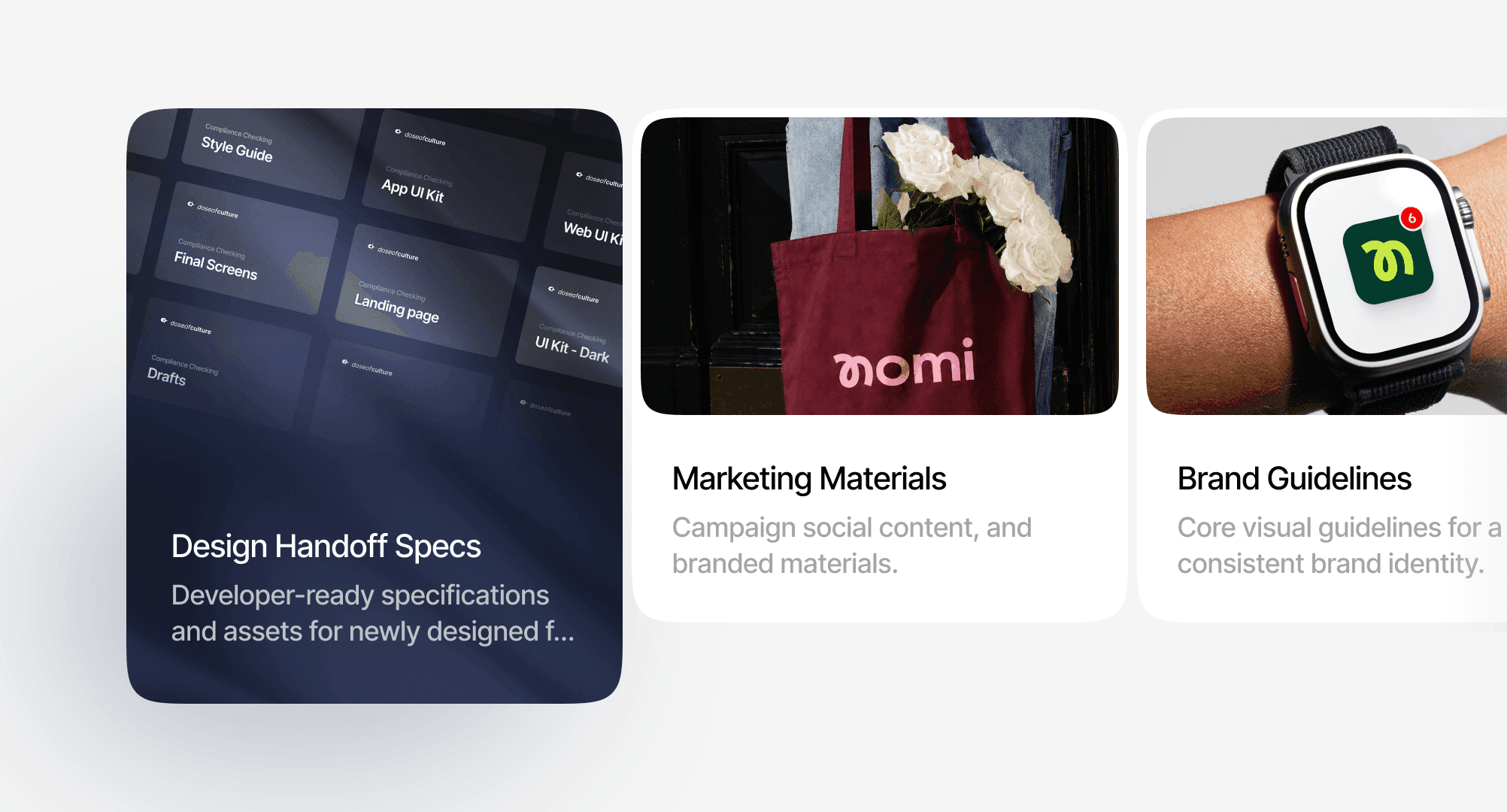 Ongoing product design and design system support