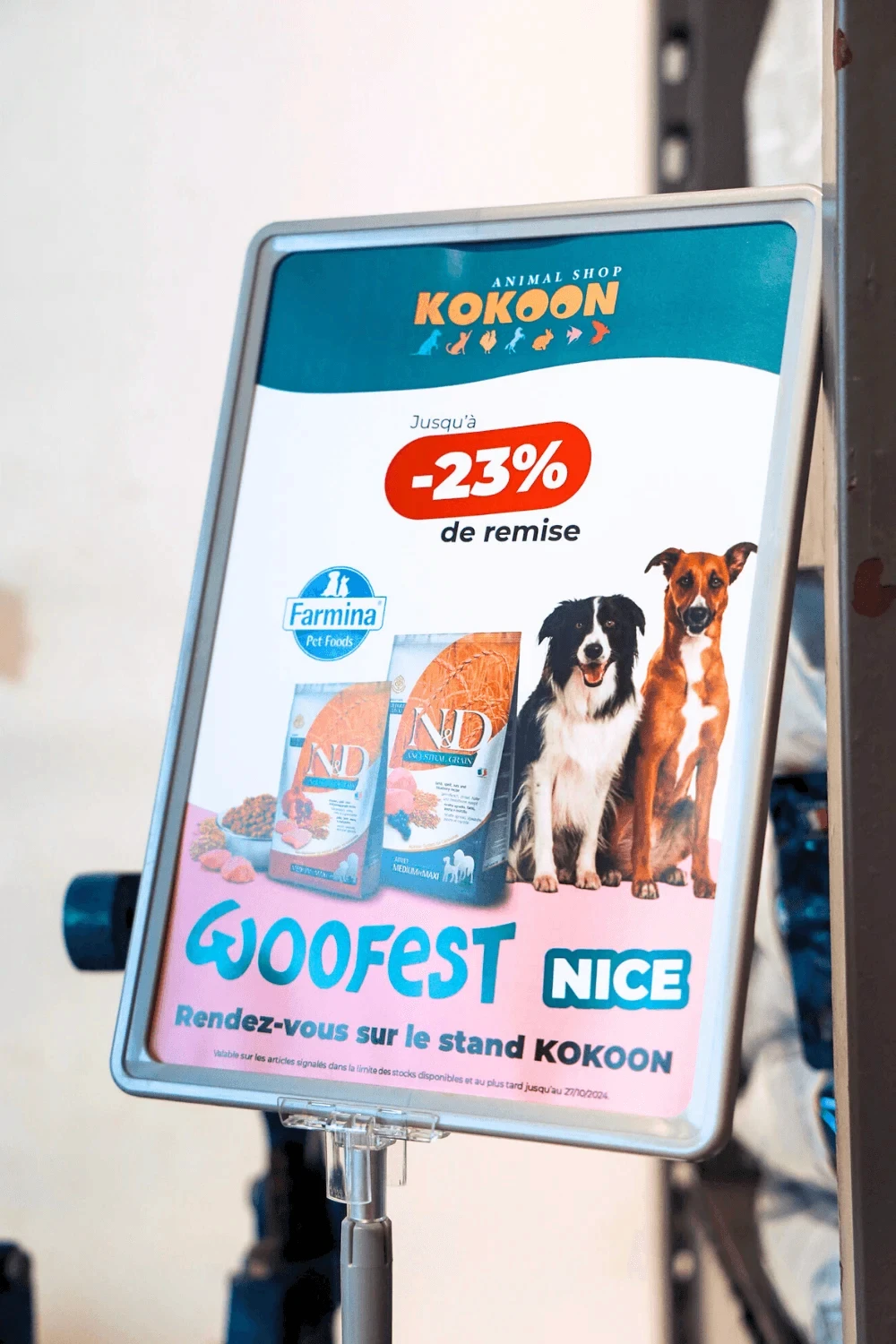 Support de communication Kokoon Animal Shop, animalerie spécialisée en produits pour animaux