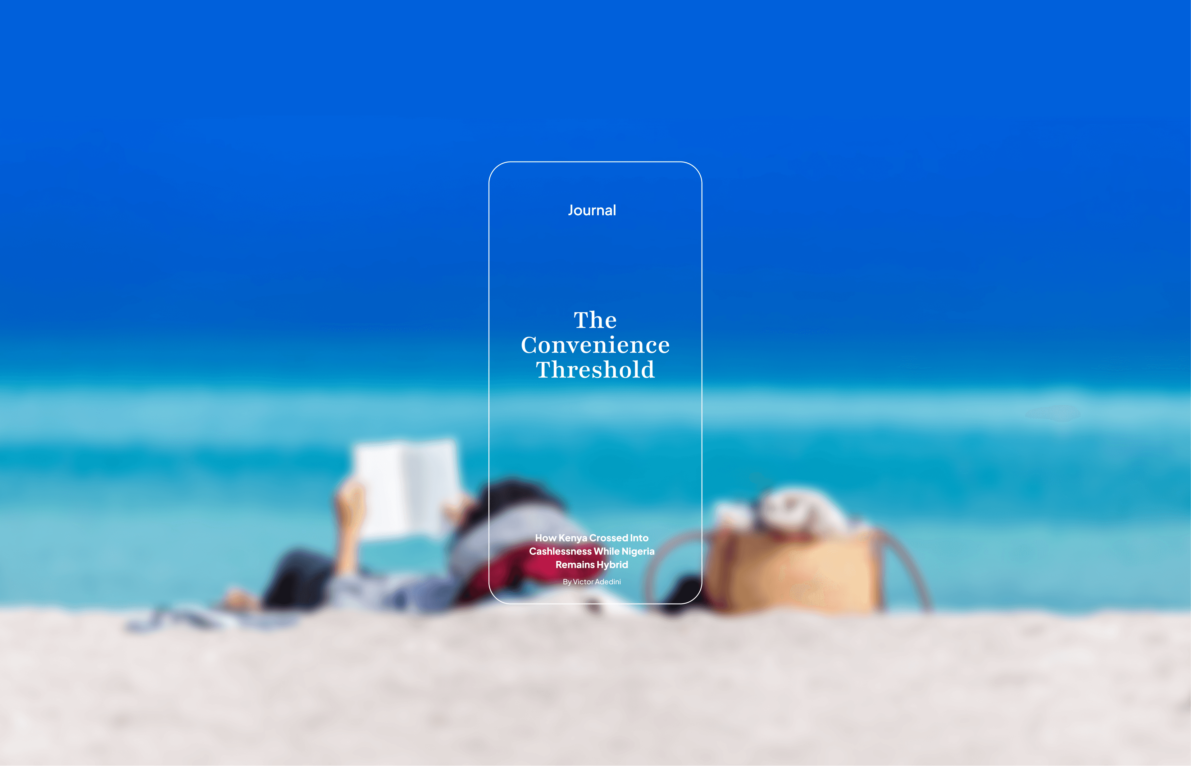 The Convenience Threshold By Victor Adedini