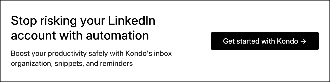 Stop risking your LinkedIn account with automation