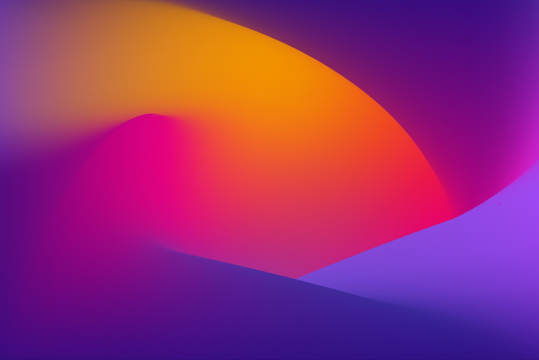 Close-up of a wallpaper from Midnight Mist Wallpaper Pack, highlighting the captivating sinuous color distortions and enchanting gradients, creating an enigmatic and scalable design for various digital spaces.