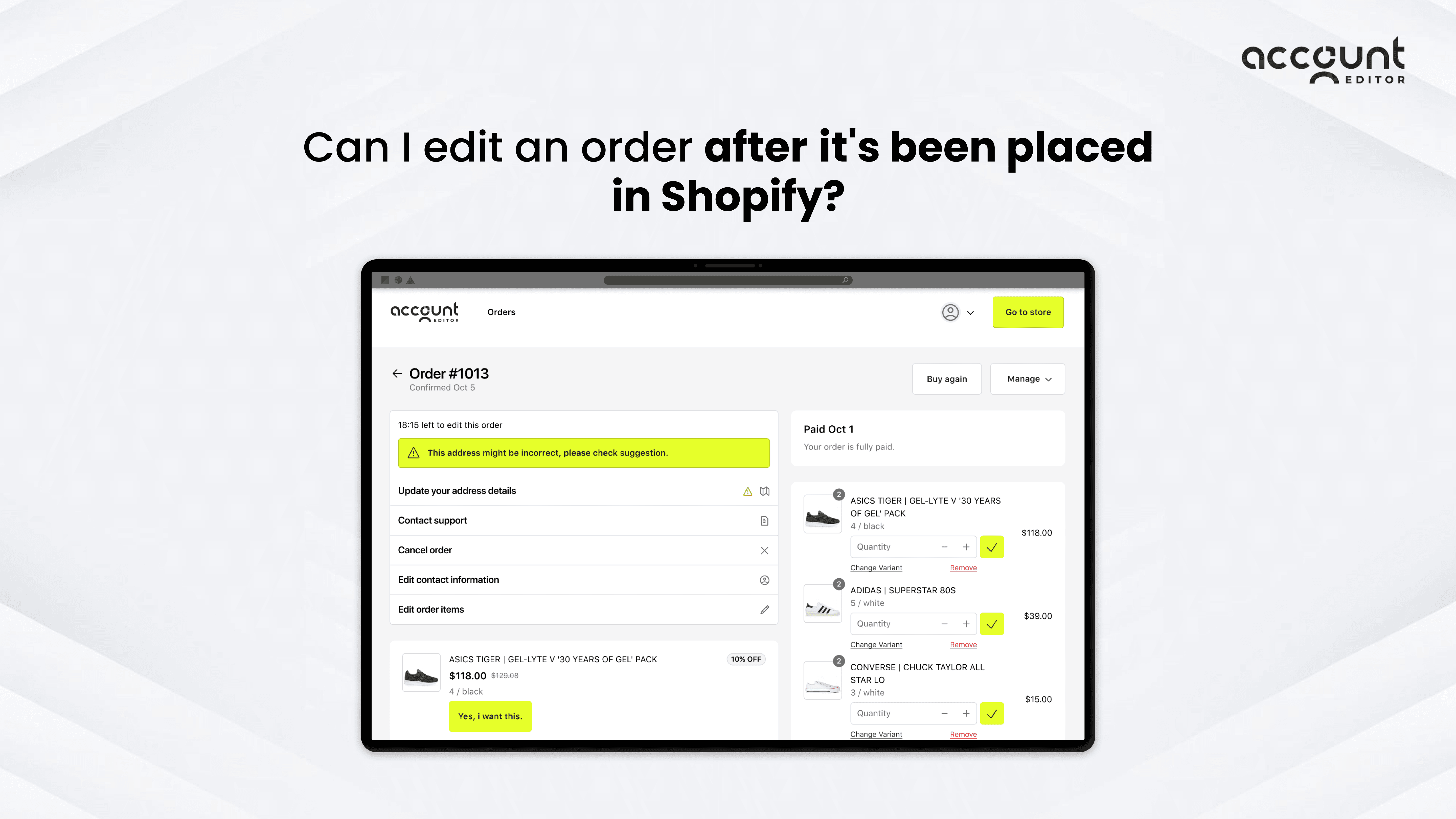 Self-Service Order Editing in Shopify: The Key to Happier Customers & Fewer Support Tickets