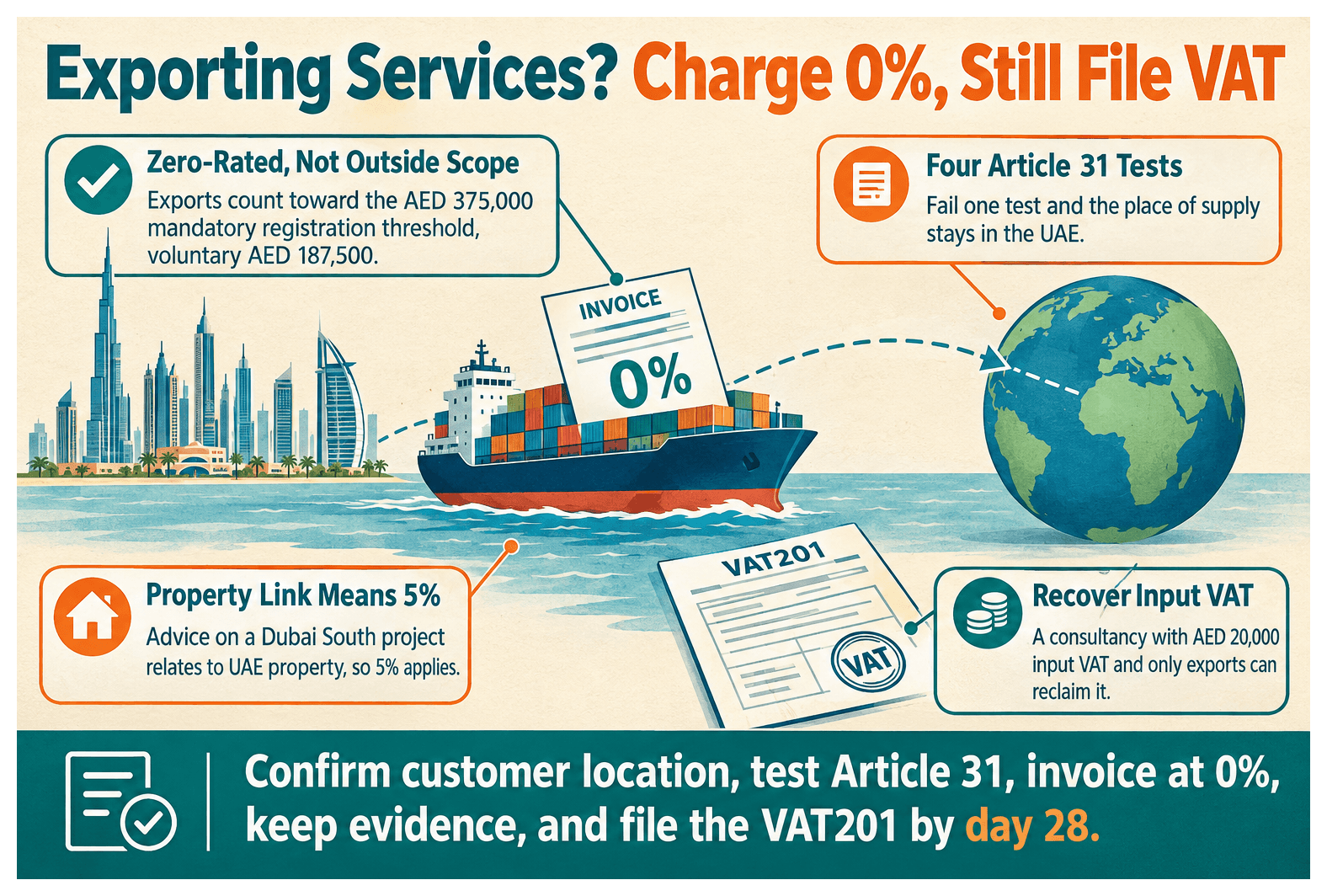 Infographic: UAE VAT on Services Exported Outside the UAE