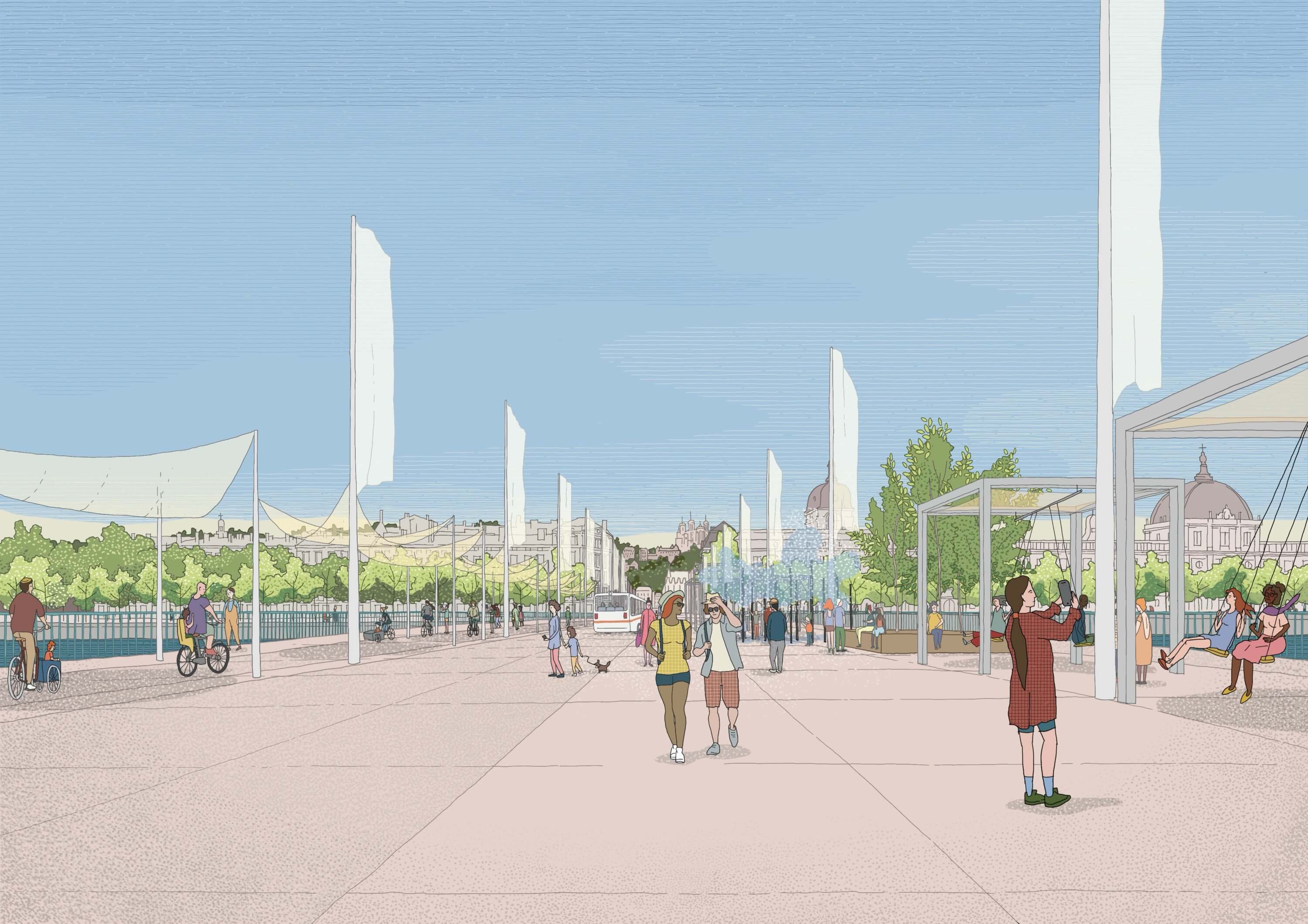 A close-up view of various circuit board components and layout in black and white.