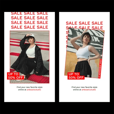 Animated Fashion Sale Instagram Story Template