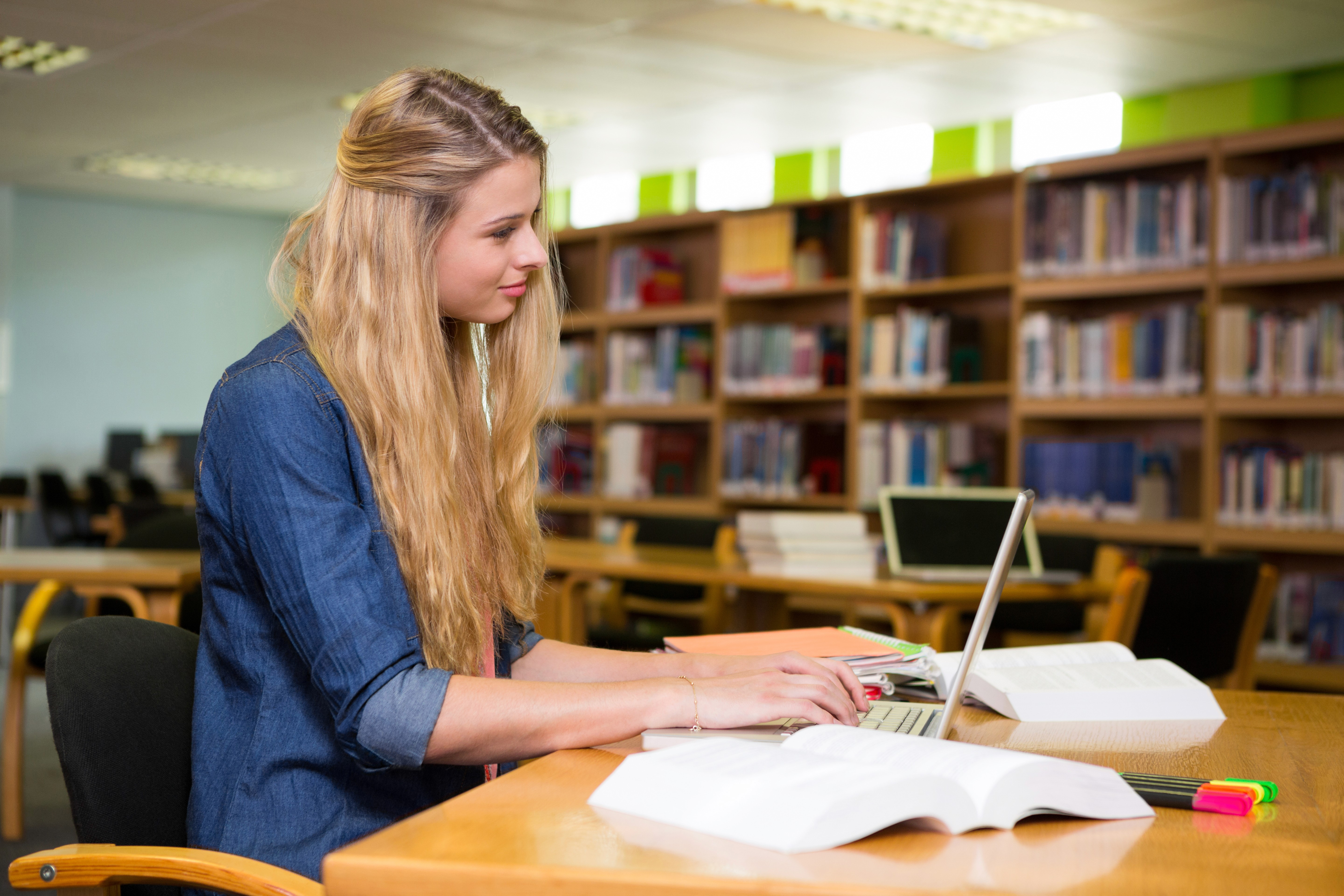 Studying in the RSU library