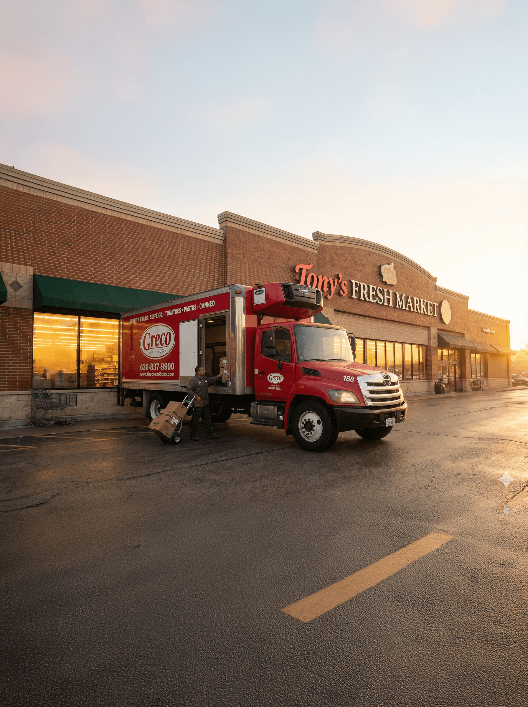 DiGrazzi on Greco truck out for delivery